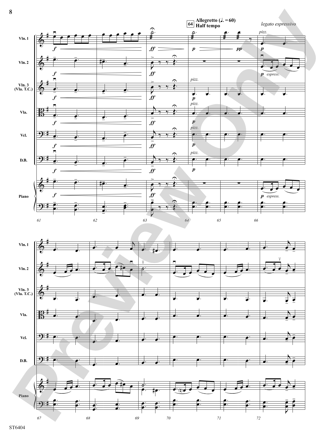 Swashbucklers Saga: String Orchestra Conductor Score & Parts