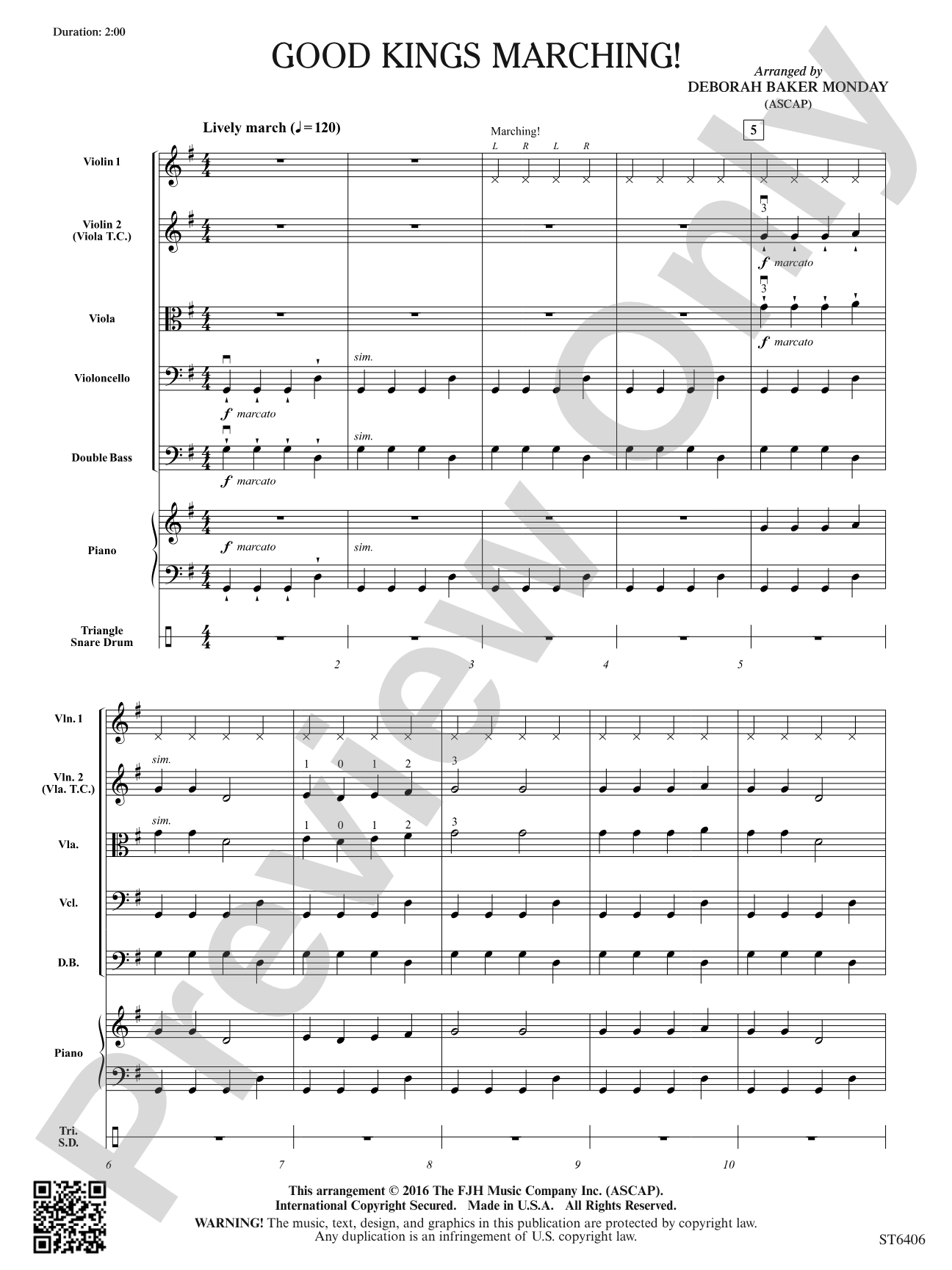 Good Kings Marching!: String Orchestra Conductor Score & Parts