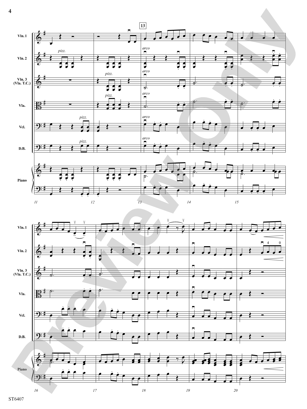 Simple Gifts: String Orchestra Conductor Score & Parts
