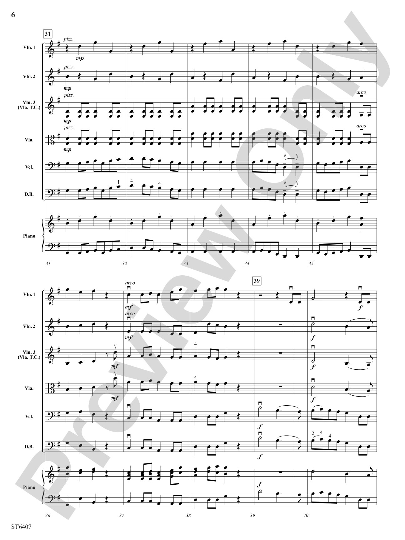 Simple Gifts: String Orchestra Conductor Score & Parts
