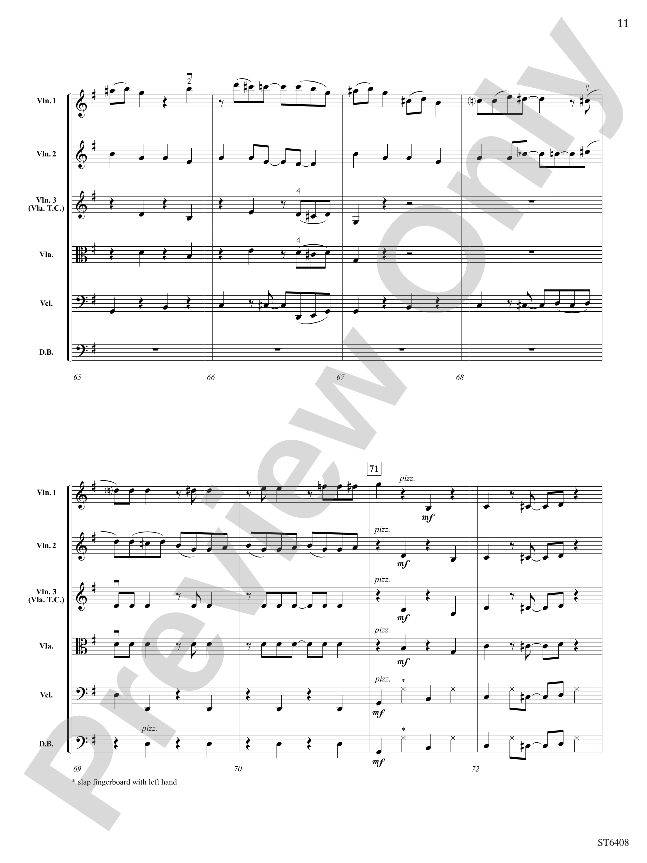 Apple Seed in My Banana: String Orchestra Conductor Score & Parts