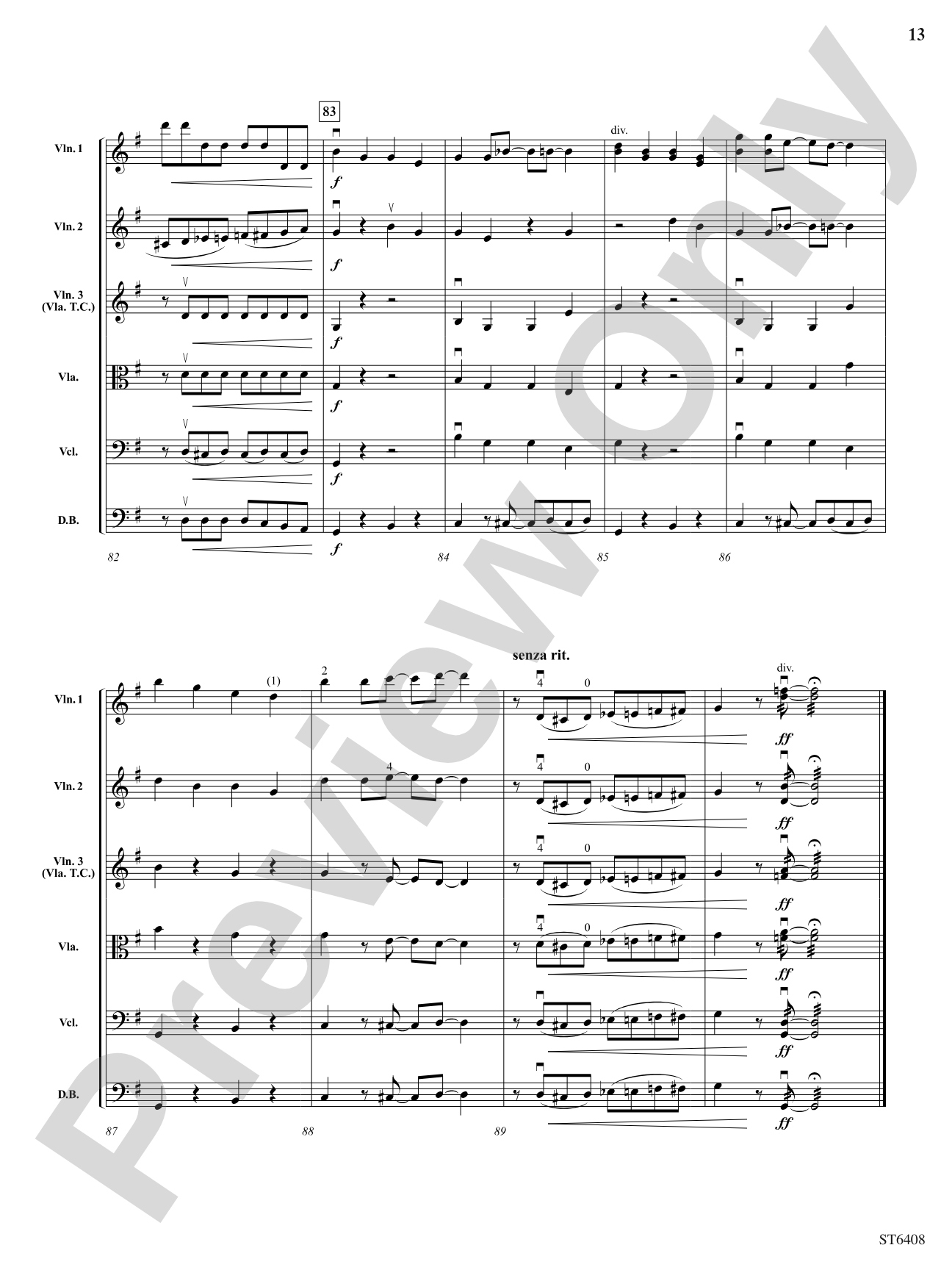 Apple Seed in My Banana: String Orchestra Conductor Score & Parts