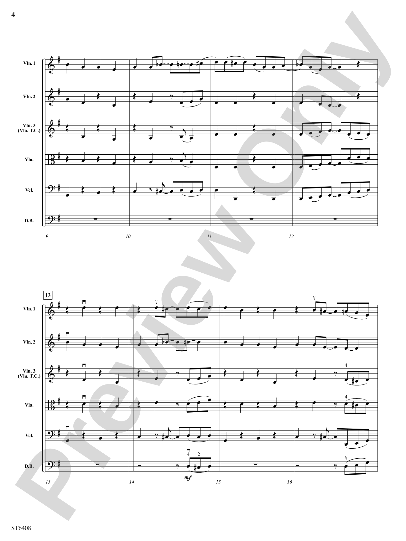 Apple Seed in My Banana: String Orchestra Conductor Score & Parts