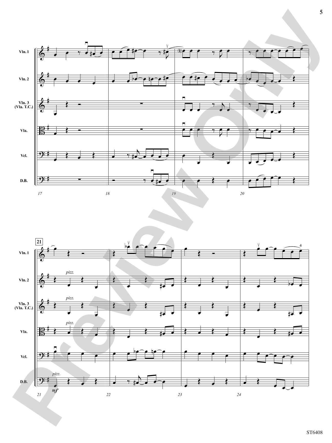 Apple Seed in My Banana: String Orchestra Conductor Score & Parts