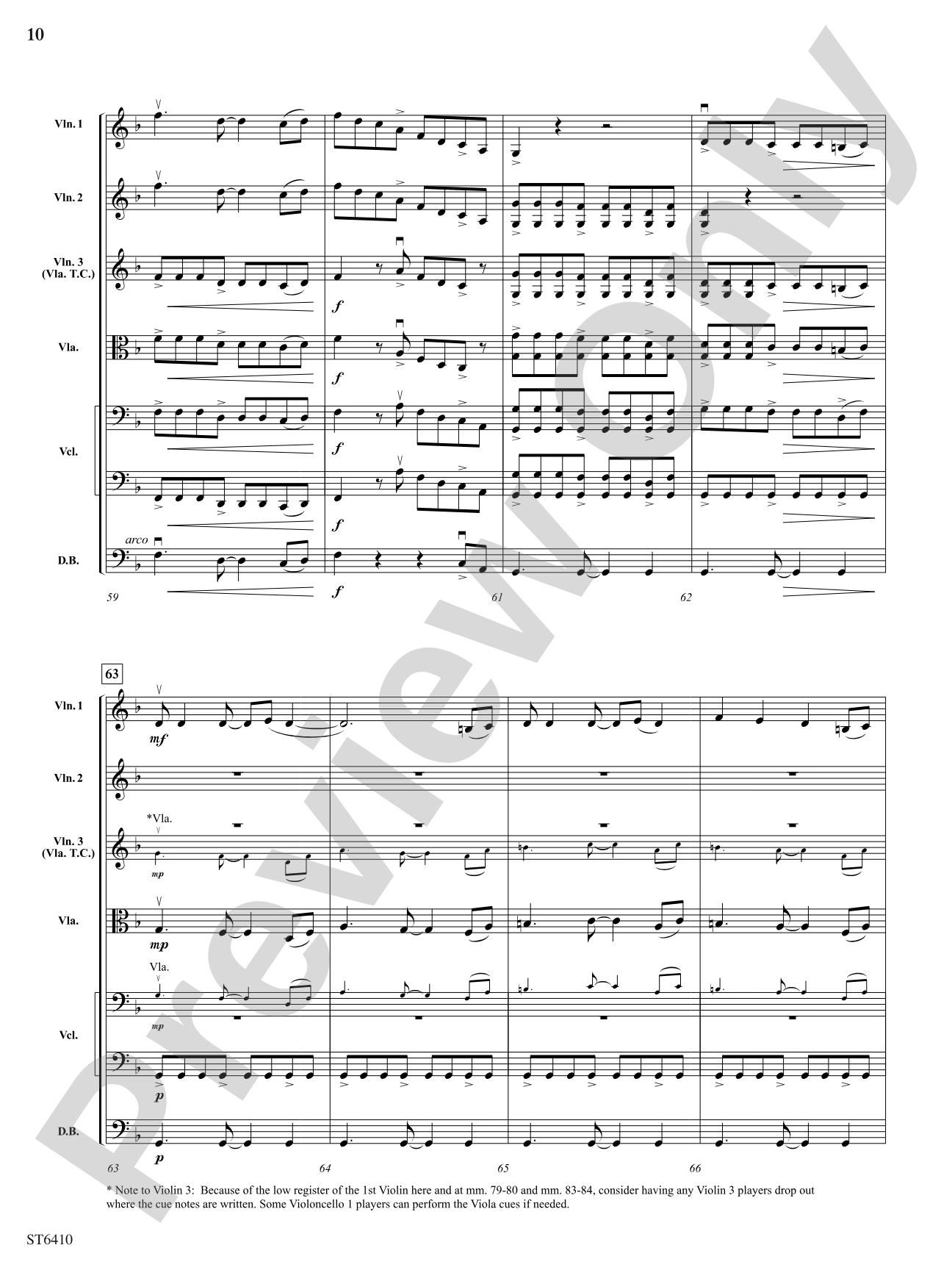 Blue Mountain: String Orchestra Conductor Score & Parts