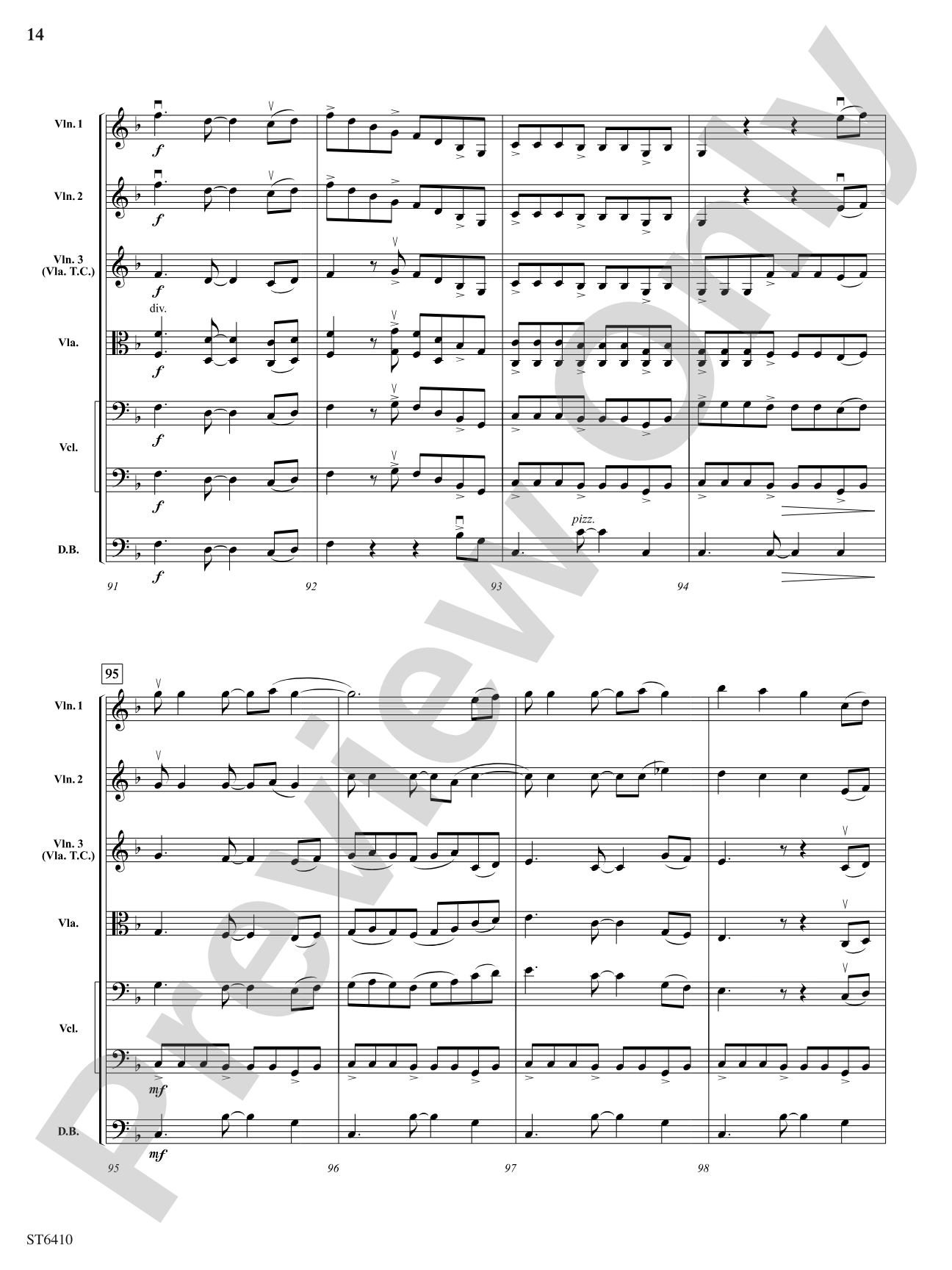 Blue Mountain: String Orchestra Conductor Score & Parts
