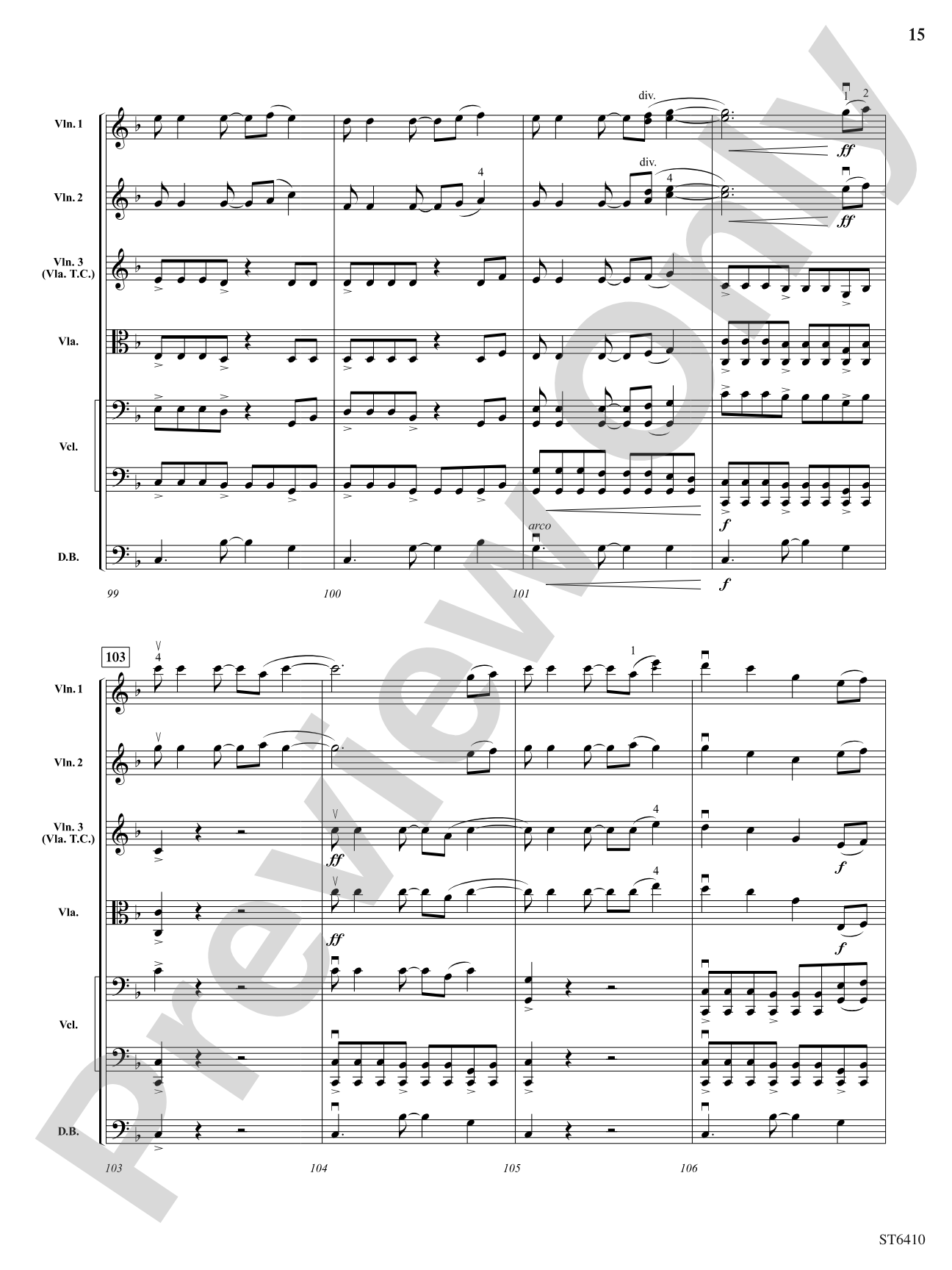 Blue Mountain: String Orchestra Conductor Score & Parts