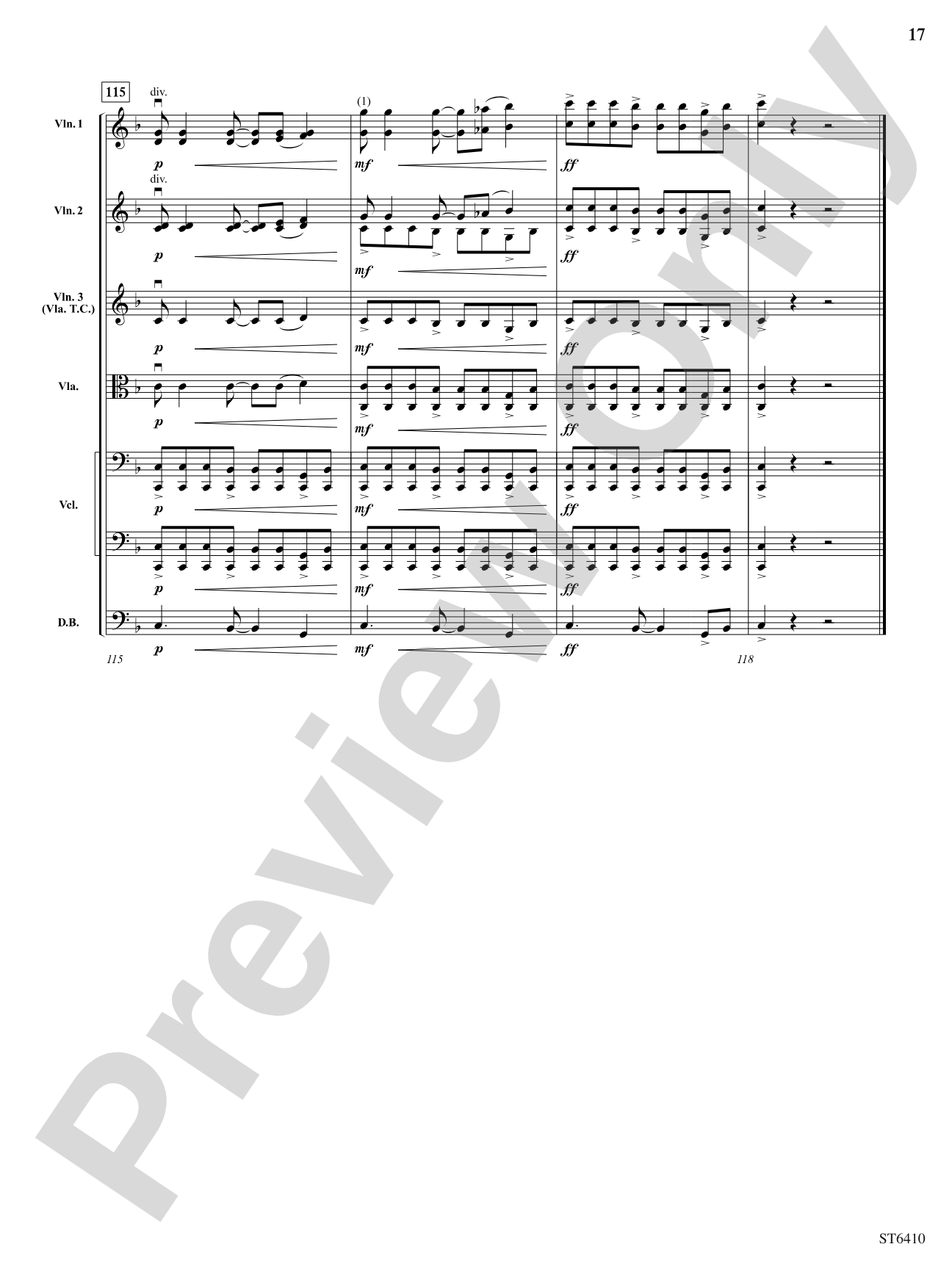Blue Mountain: String Orchestra Conductor Score & Parts