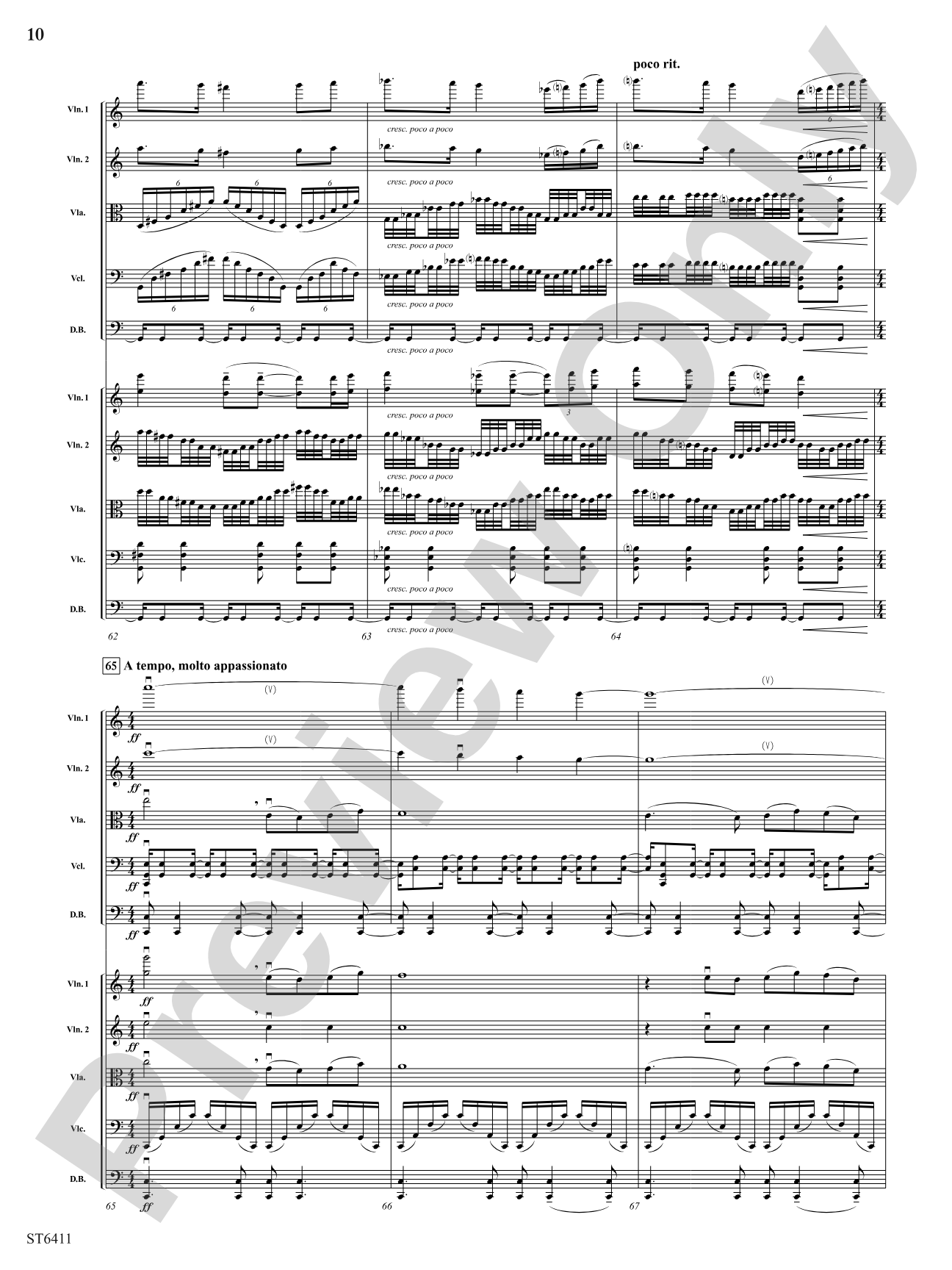 A Moment for Peace: String Orchestra Conductor Score & Parts
