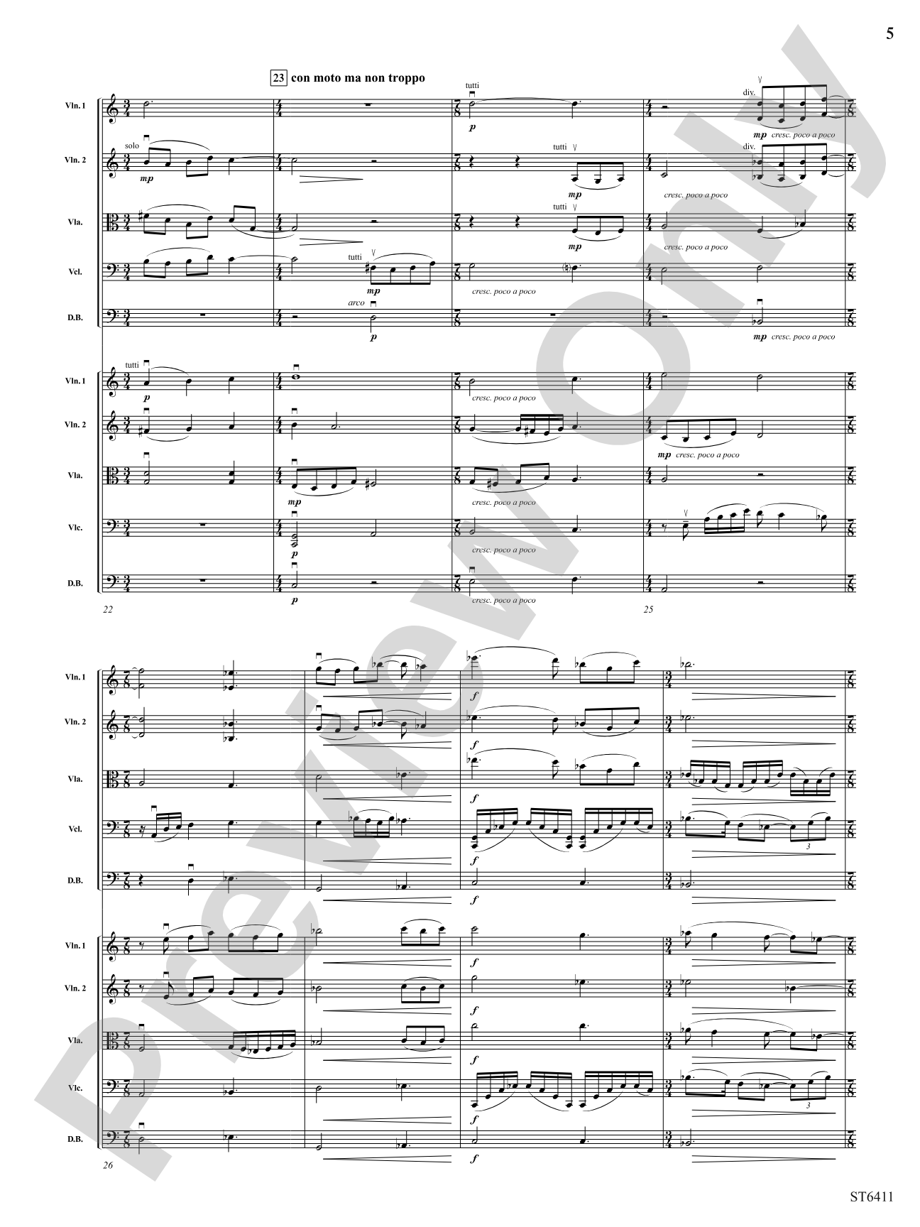 A Moment for Peace: String Orchestra Conductor Score & Parts