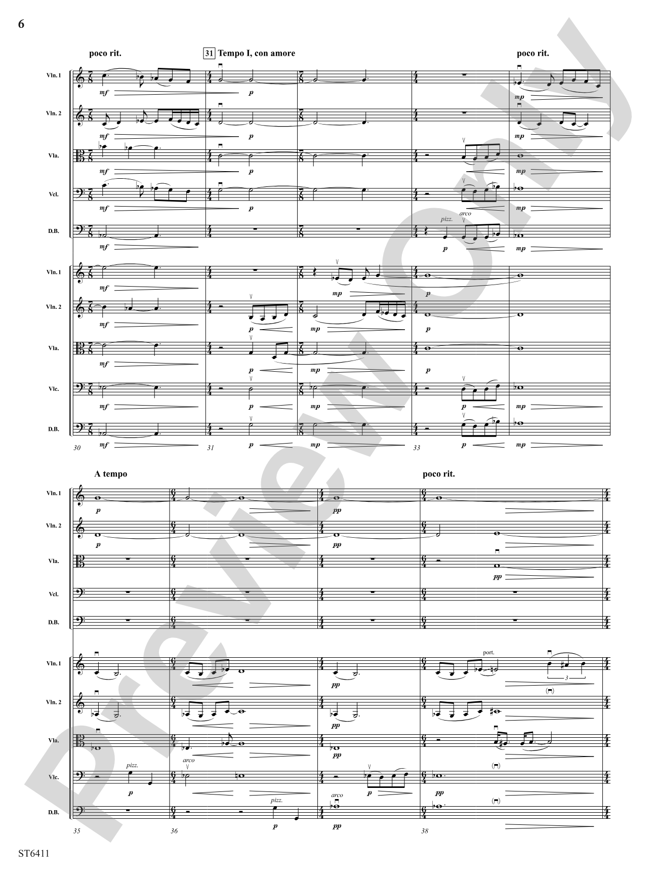A Moment for Peace: String Orchestra Conductor Score & Parts
