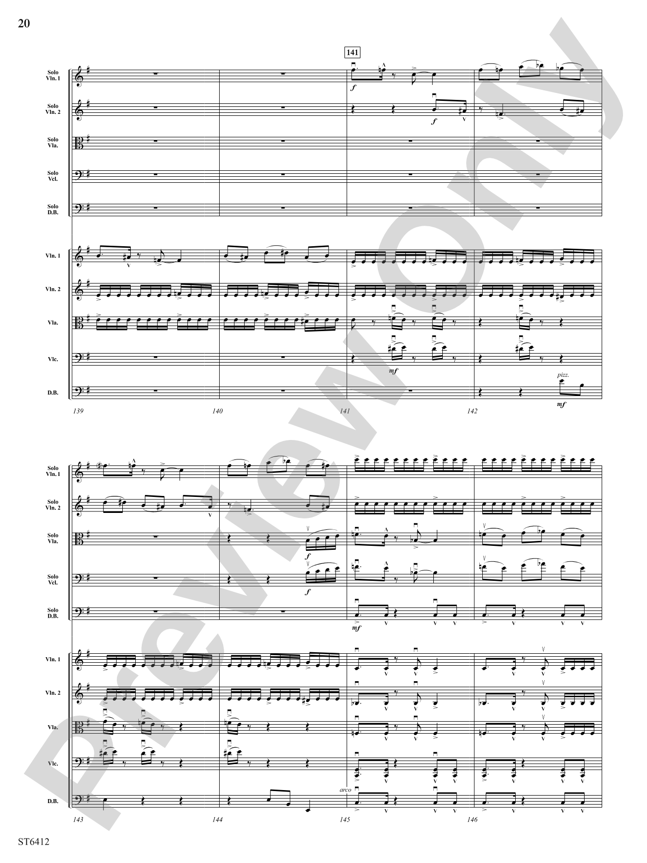 Urban Concerto Grosso: String Orchestra Conductor Score & Parts