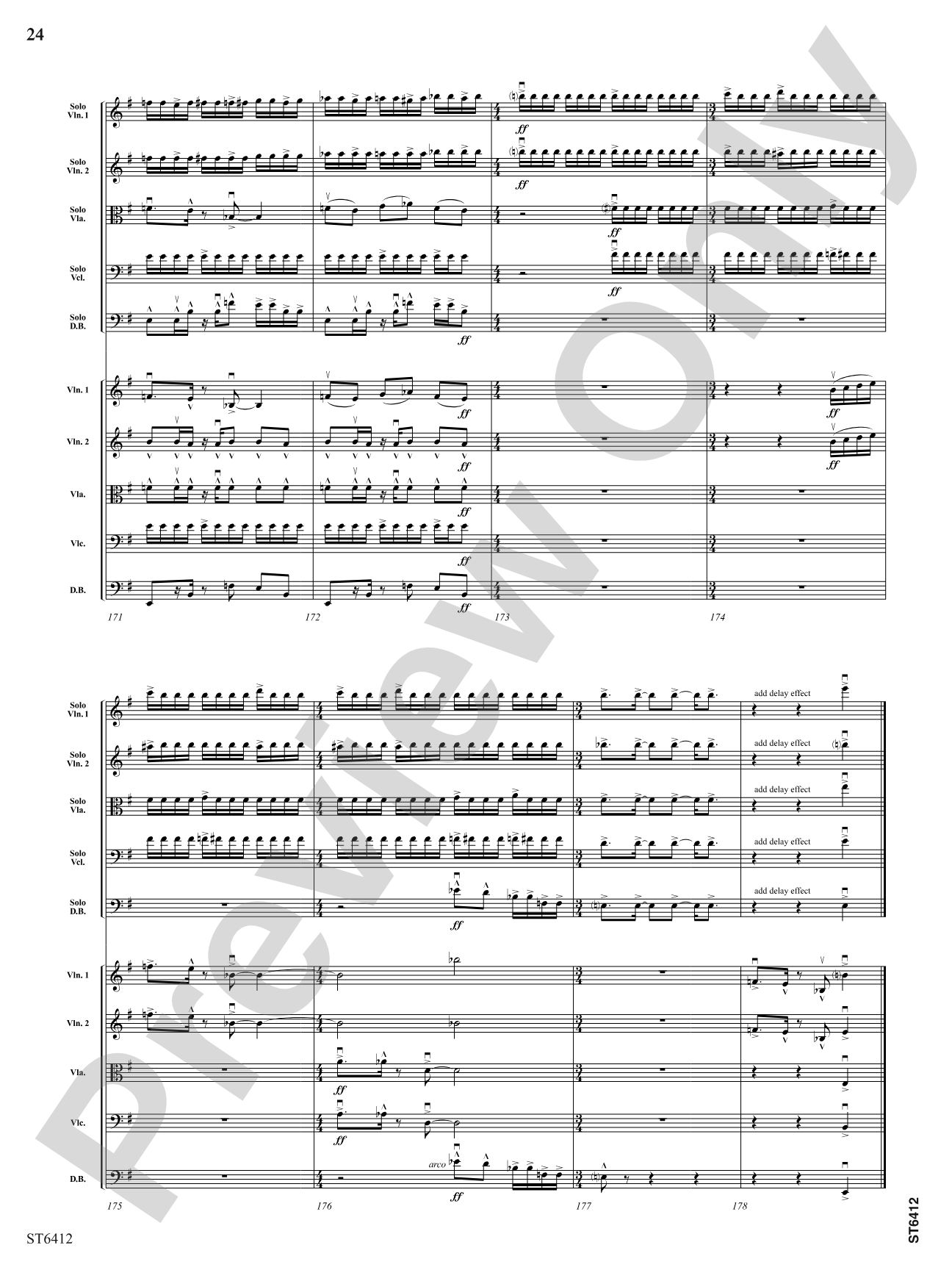 Urban Concerto Grosso: String Orchestra Conductor Score & Parts