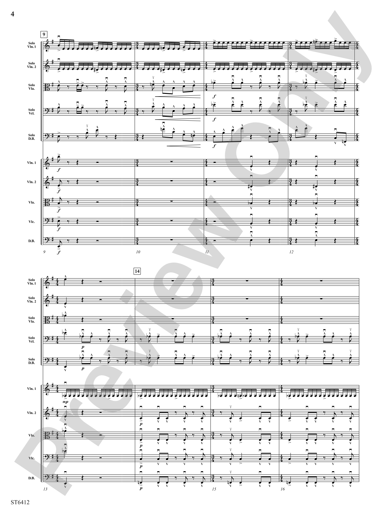 Urban Concerto Grosso: String Orchestra Conductor Score & Parts