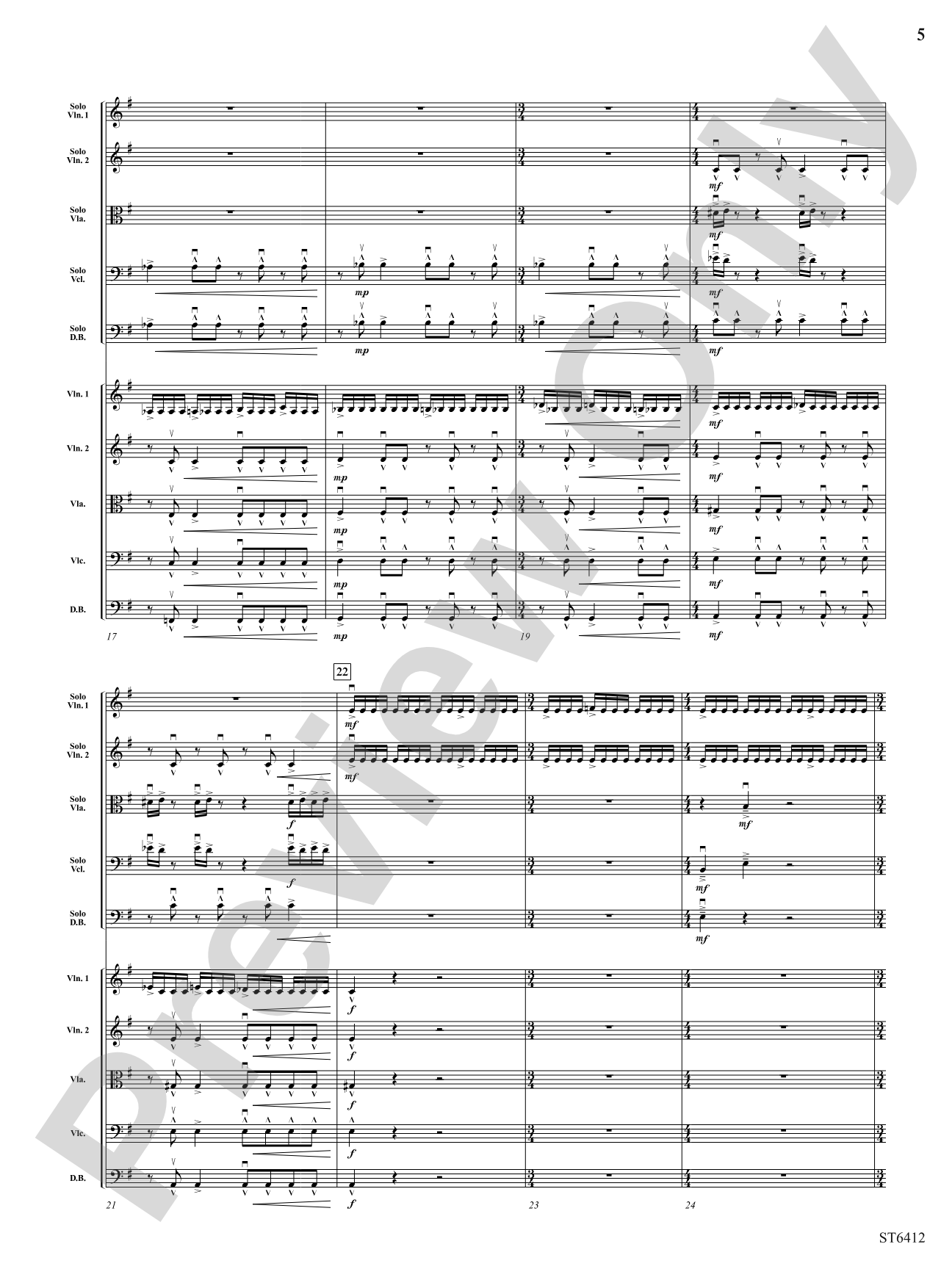 Urban Concerto Grosso: String Orchestra Conductor Score & Parts