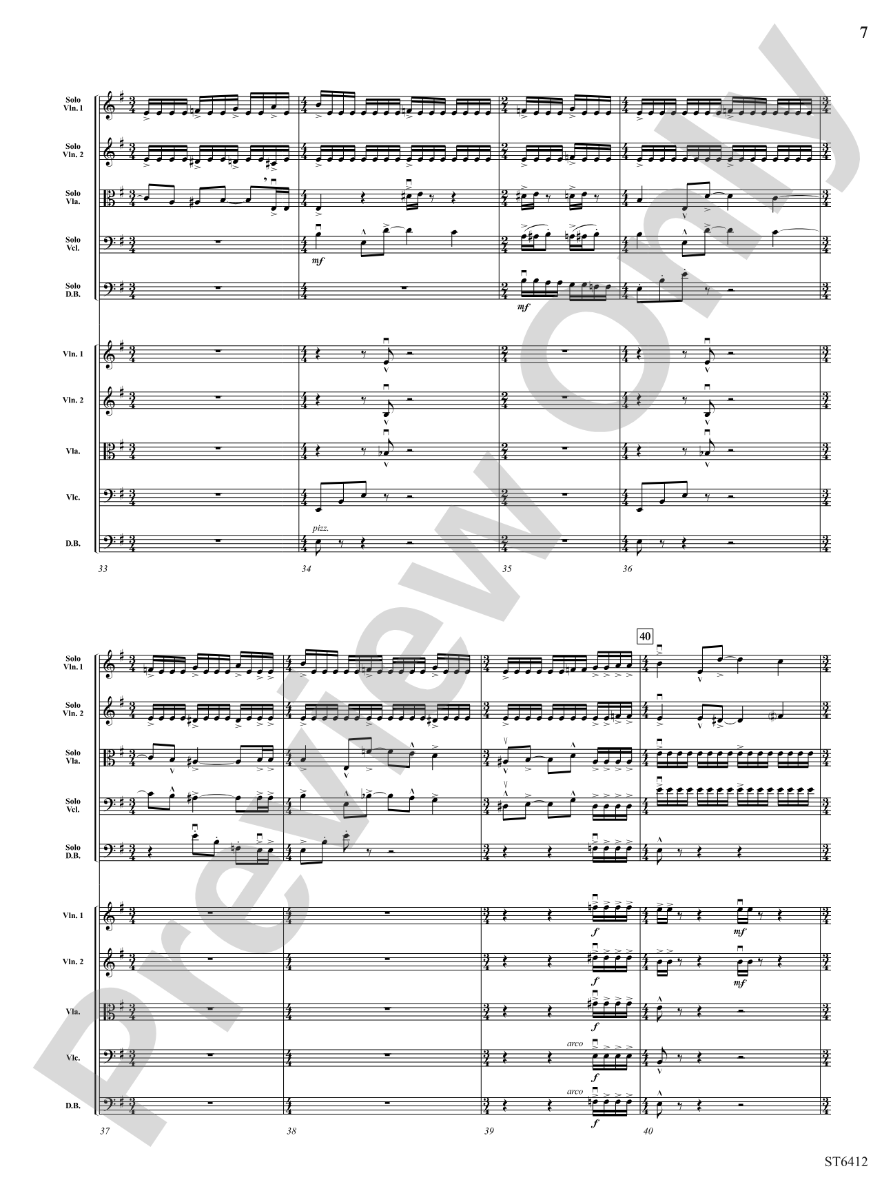 Urban Concerto Grosso: String Orchestra Conductor Score & Parts