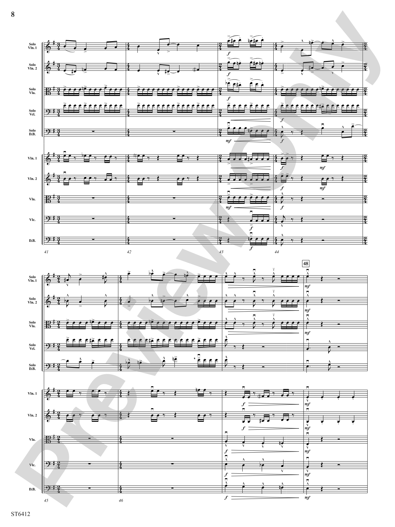 Urban Concerto Grosso: String Orchestra Conductor Score & Parts