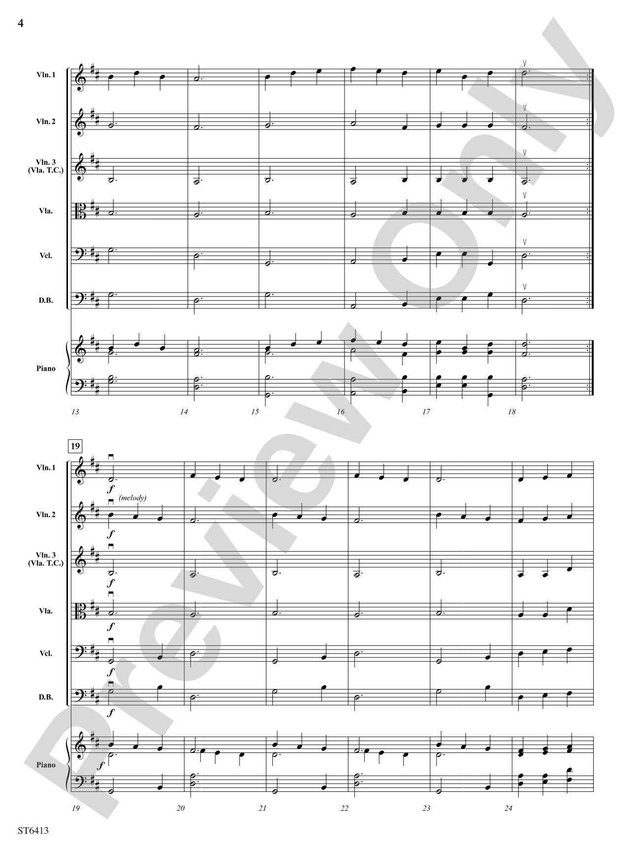 Gap of Dunloe: String Orchestra Conductor Score & Parts