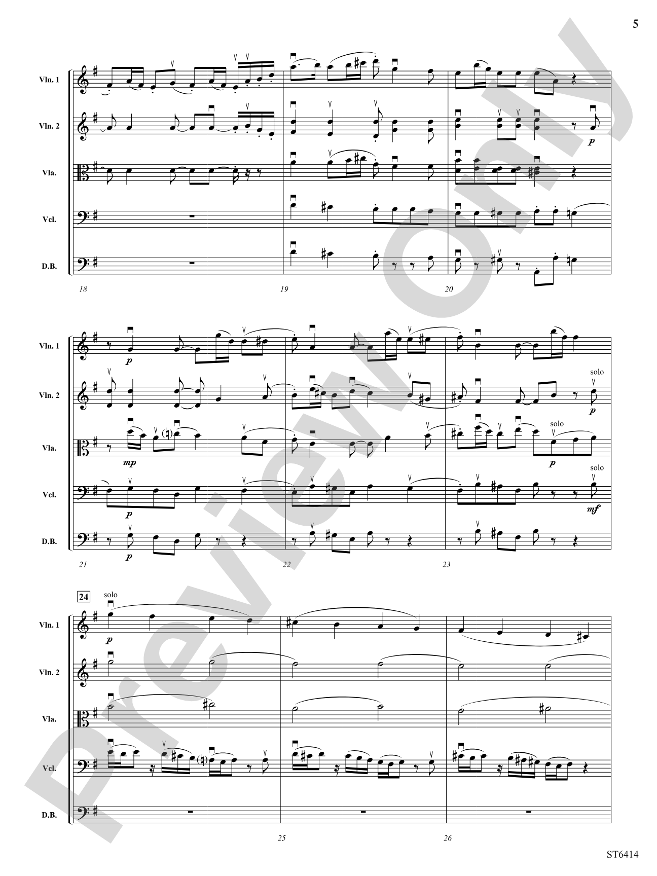 Puicinella: String Orchestra Conductor Score & Parts