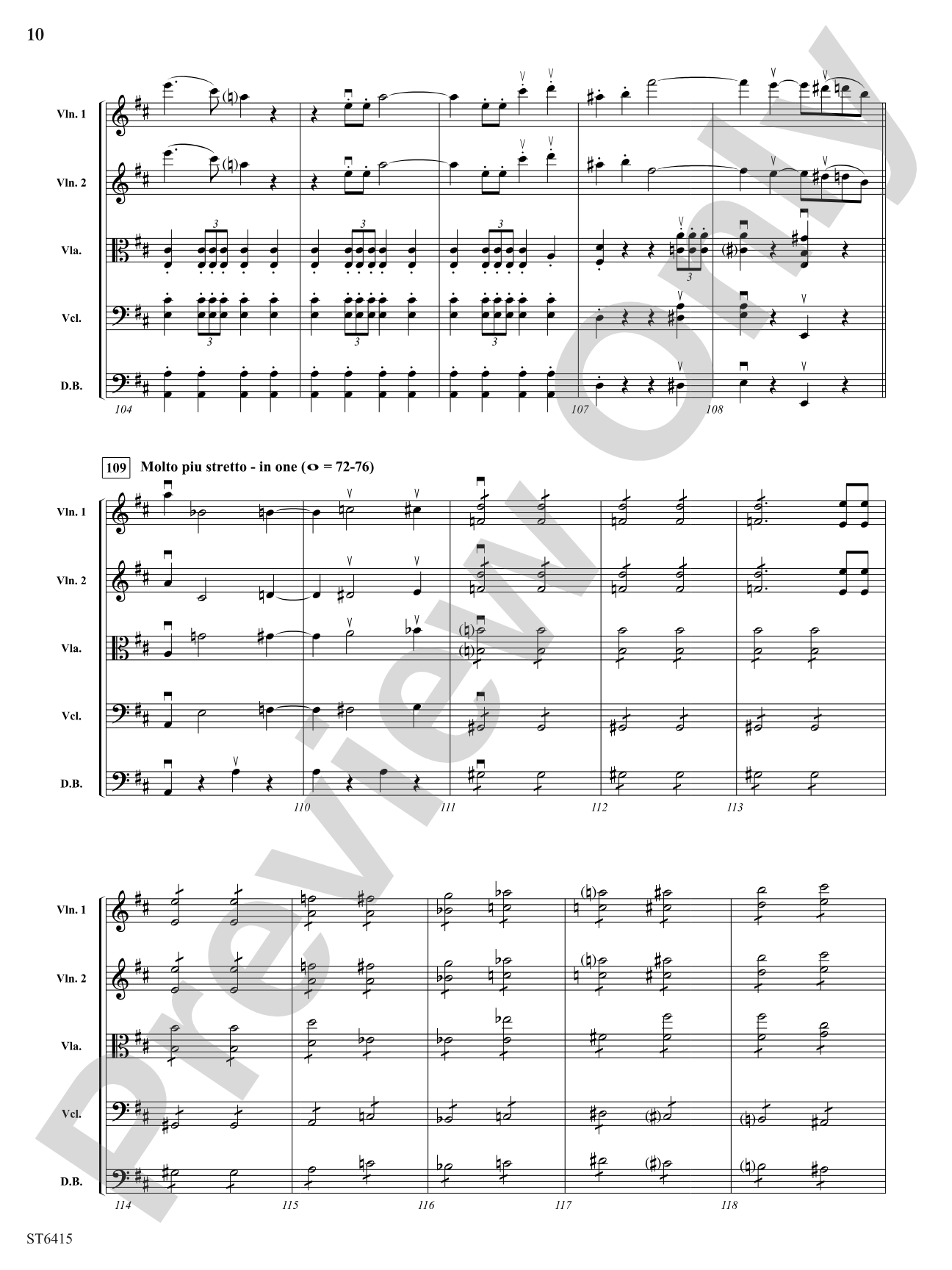 Overture to Rienzi: String Orchestra Conductor Score & Parts