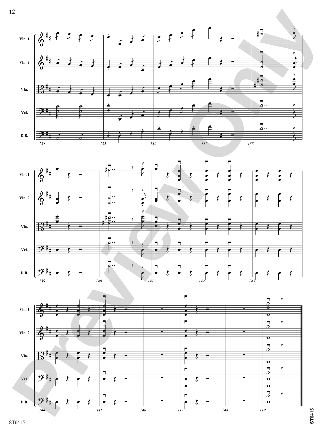 Overture to Rienzi: String Orchestra Conductor Score & Parts