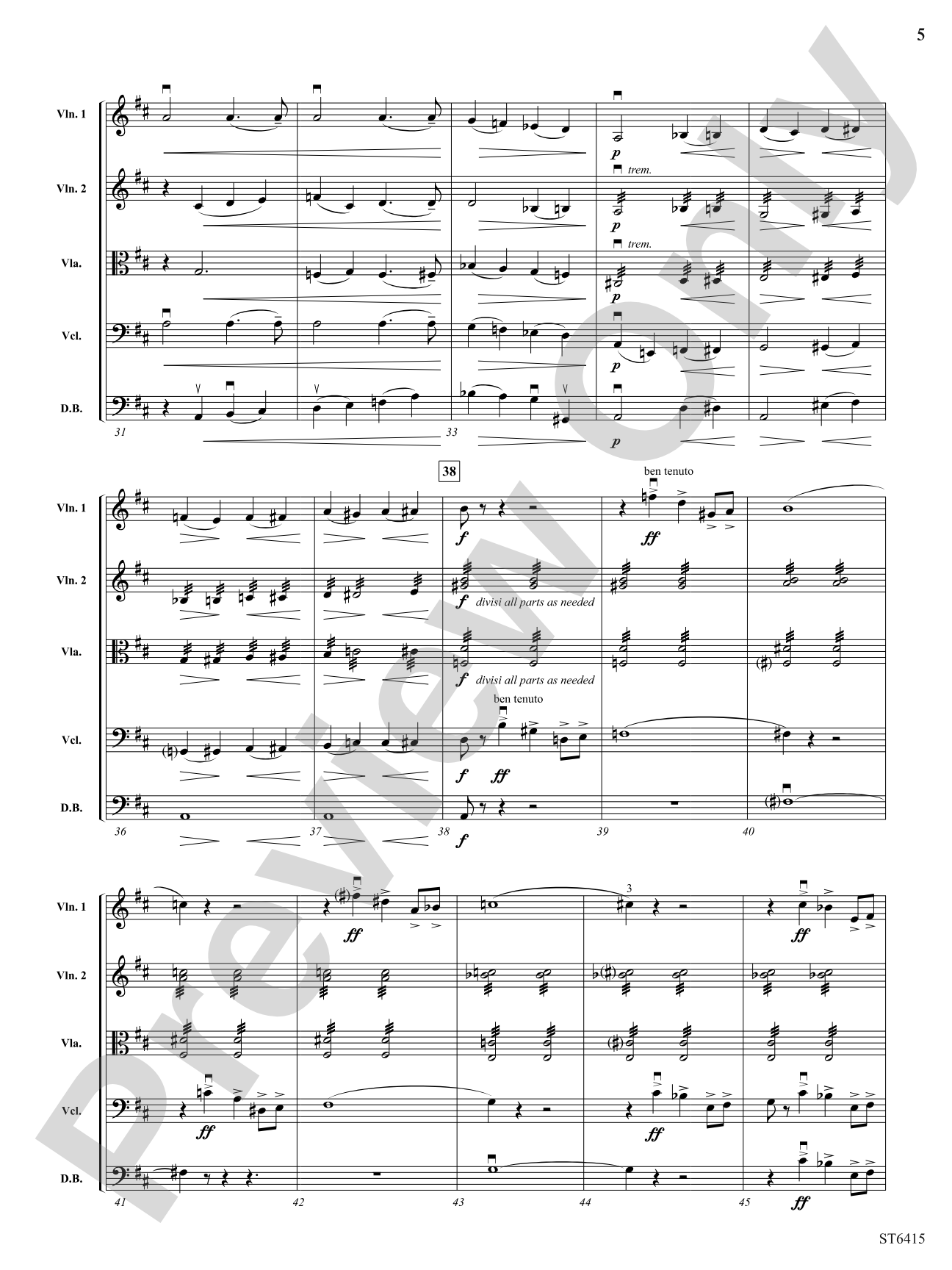 Overture to Rienzi: String Orchestra Conductor Score & Parts