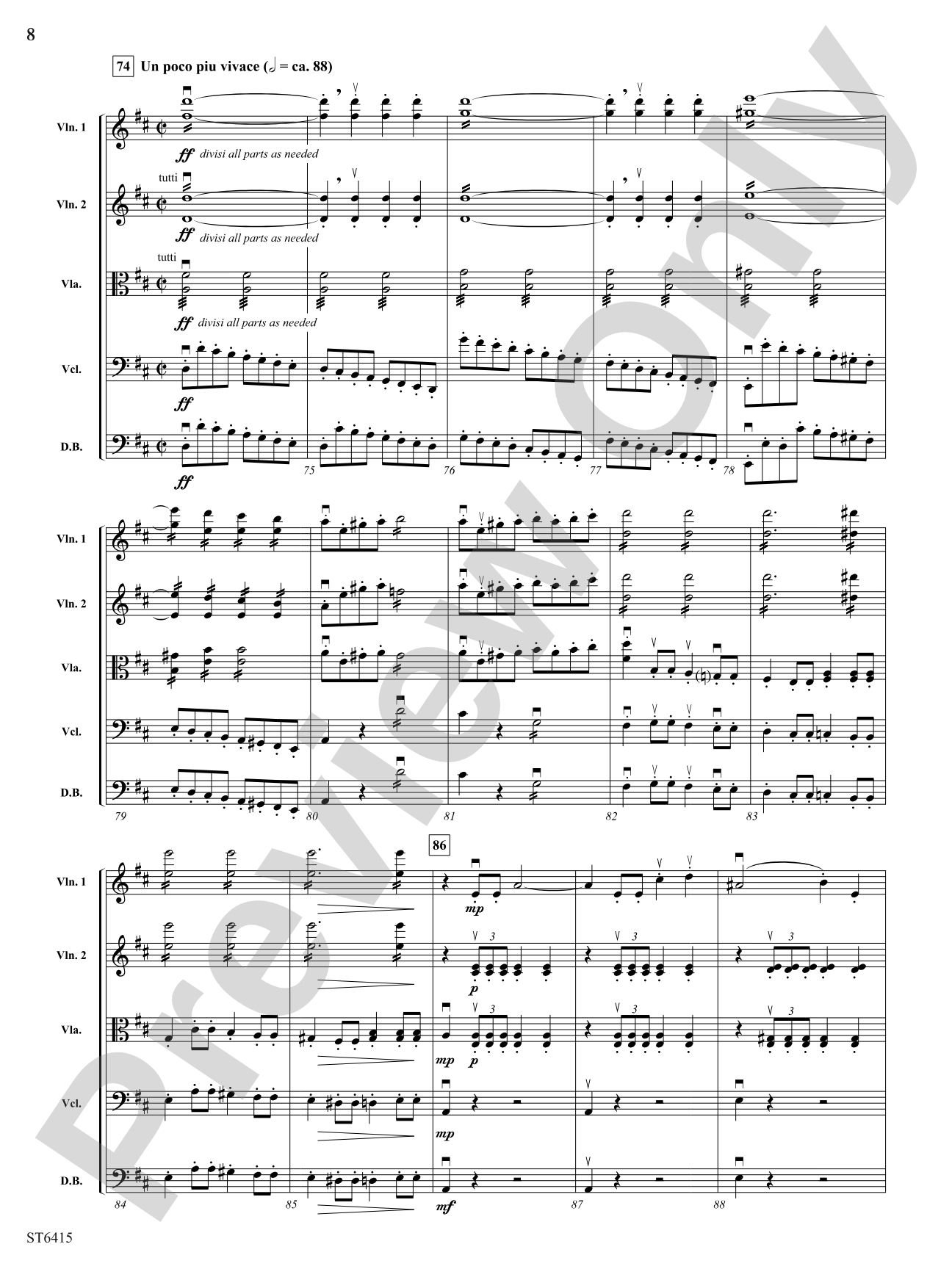 Overture to Rienzi: String Orchestra Conductor Score & Parts