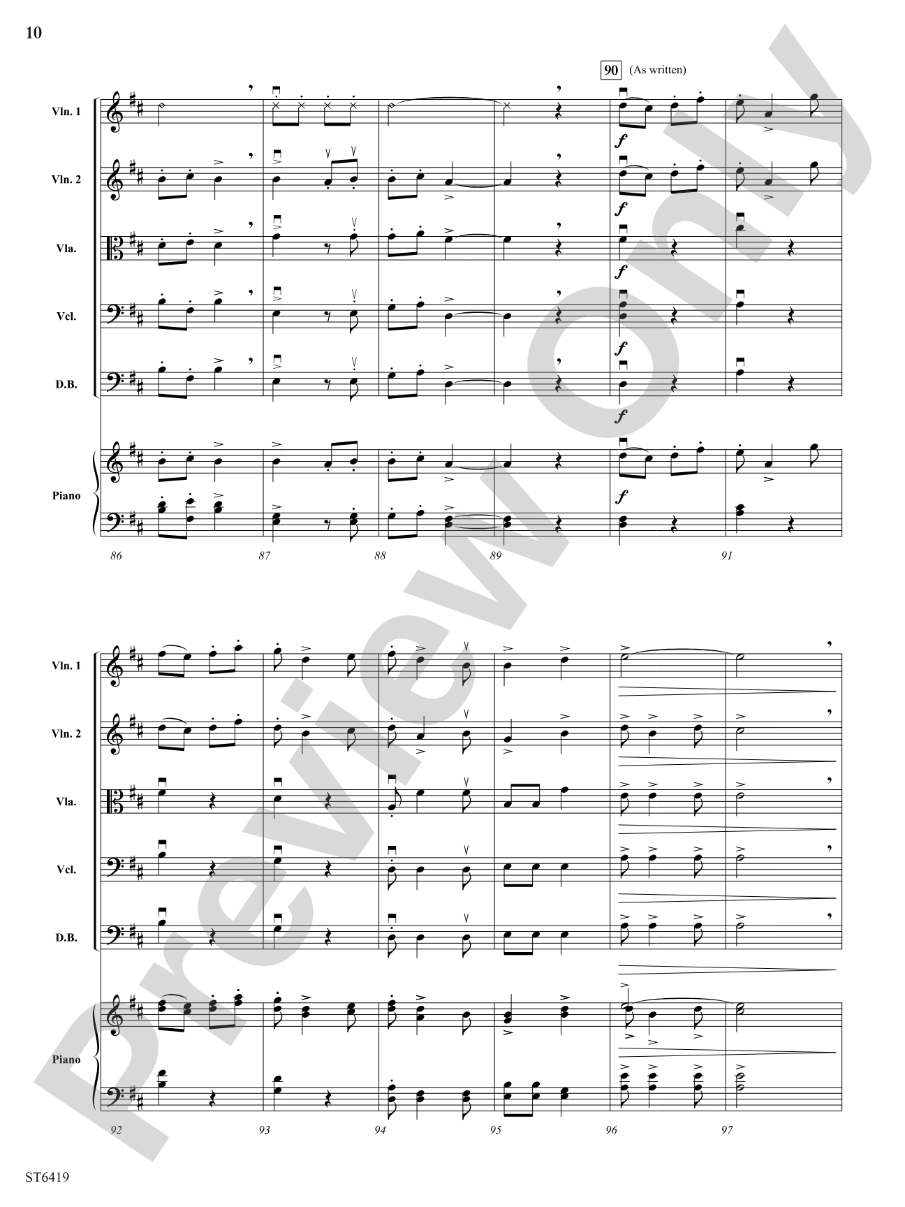 String Players' Union: String Orchestra Conductor Score & Parts