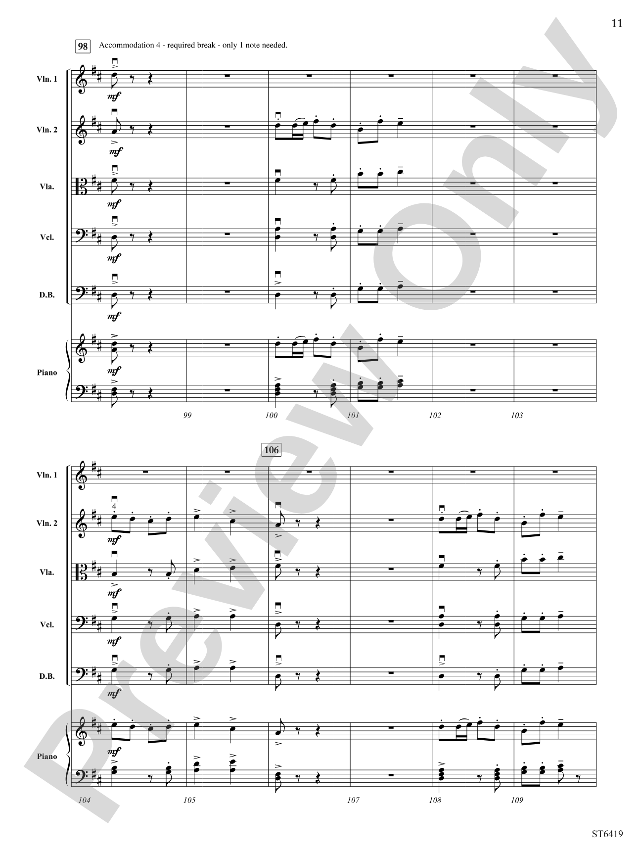 String Players' Union: String Orchestra Conductor Score & Parts