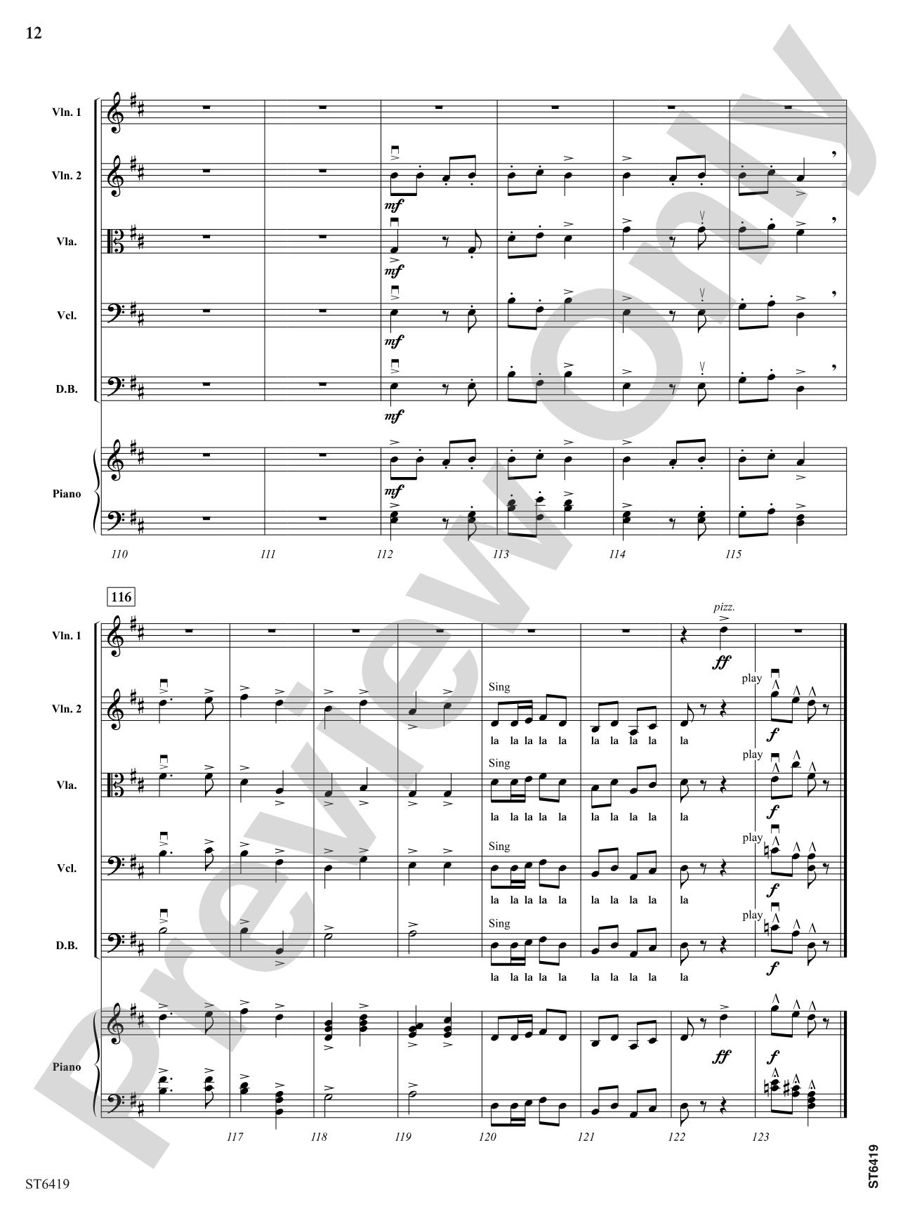 String Players' Union: String Orchestra Conductor Score & Parts
