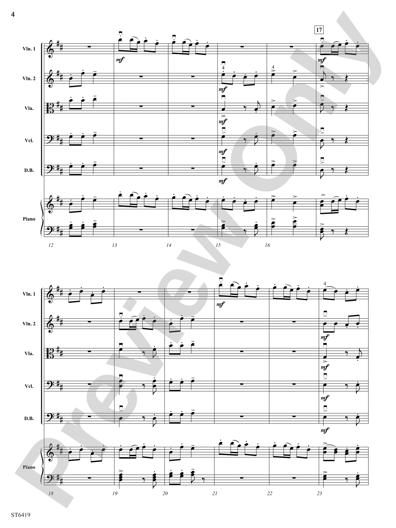 String Players' Union: String Orchestra Conductor Score & Parts