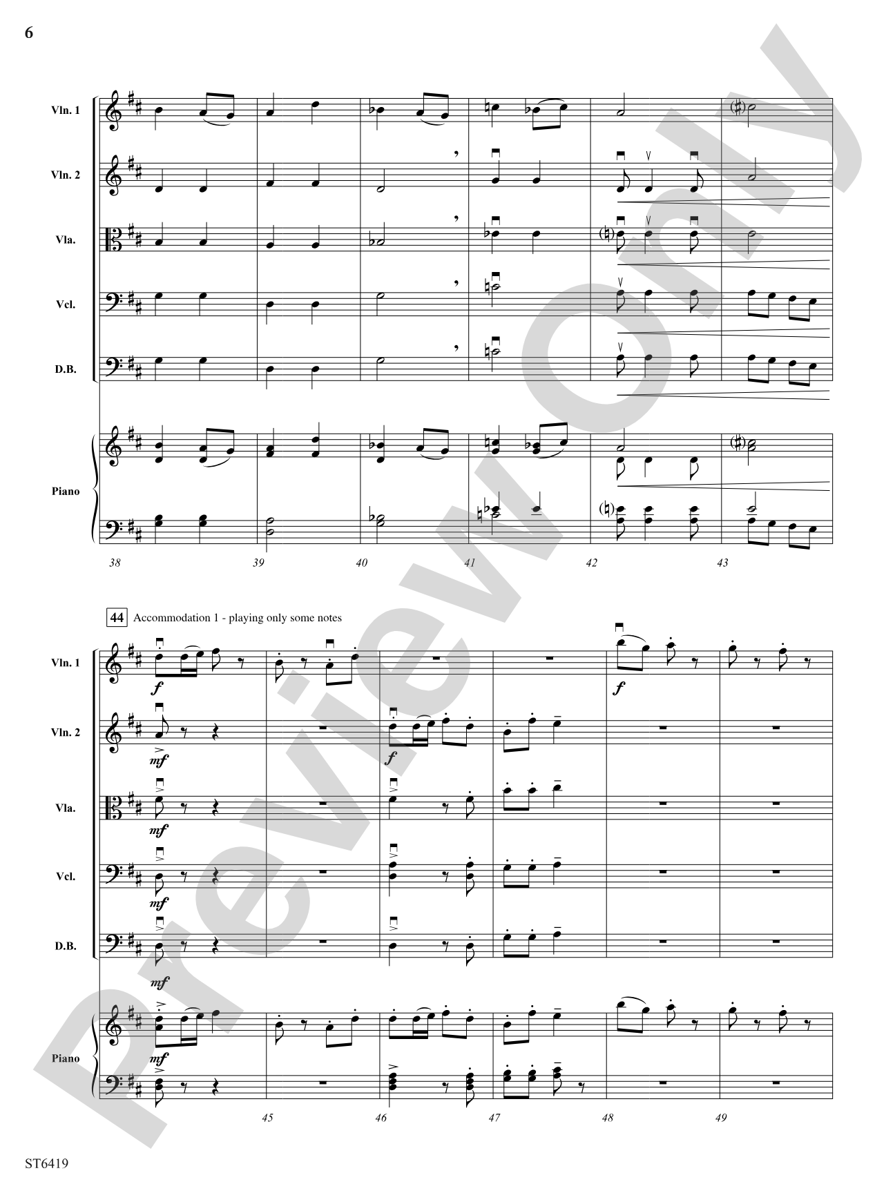 String Players' Union: String Orchestra Conductor Score & Parts