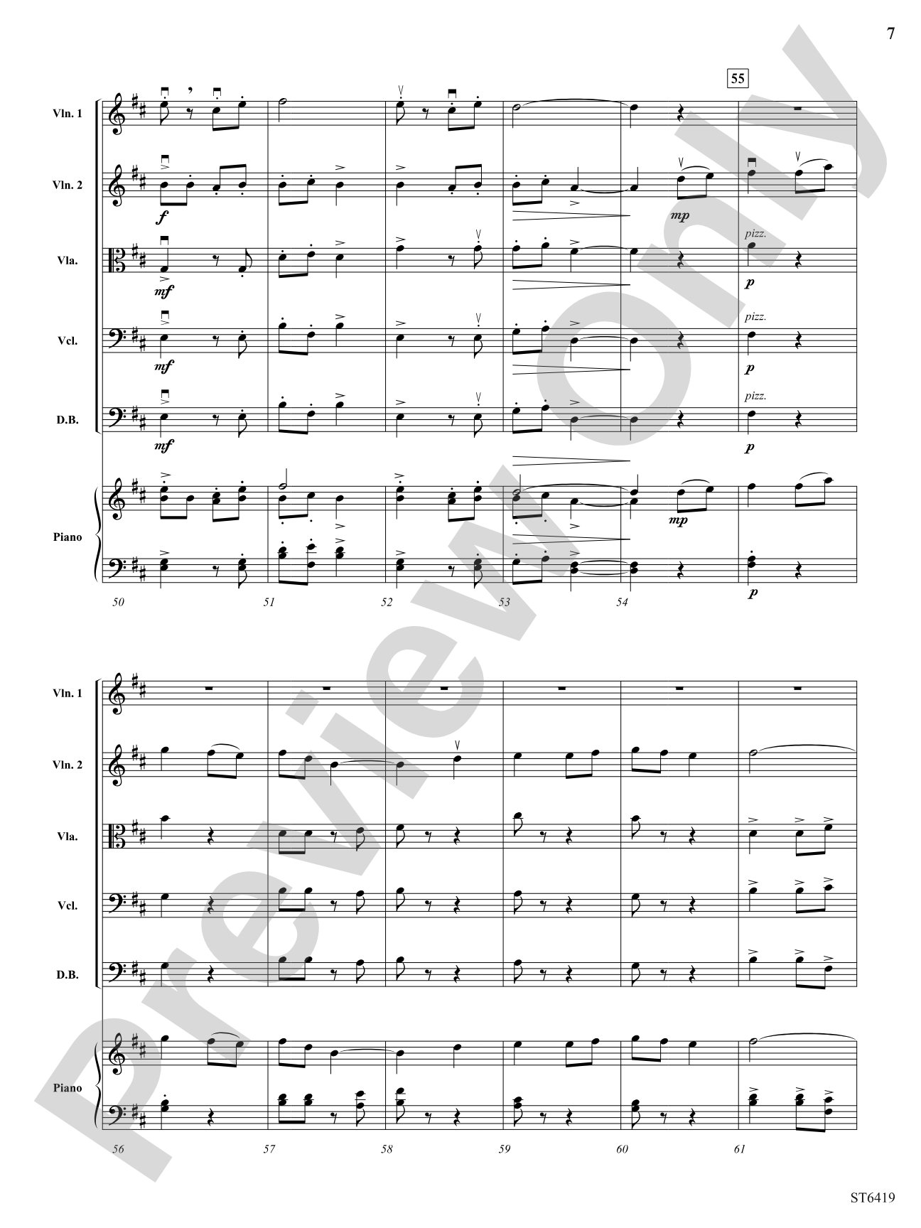 String Players' Union: String Orchestra Conductor Score & Parts
