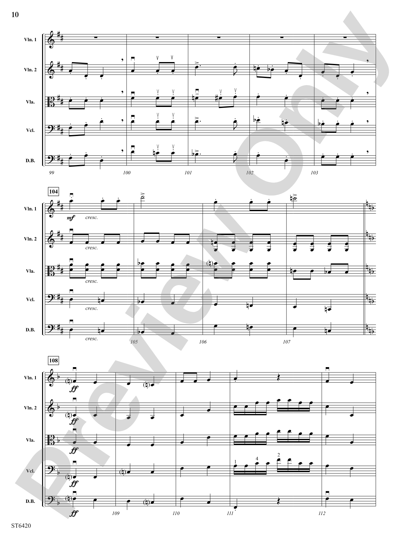 Hungarian Rhapsody No 9: String Orchestra Conductor Score & Parts