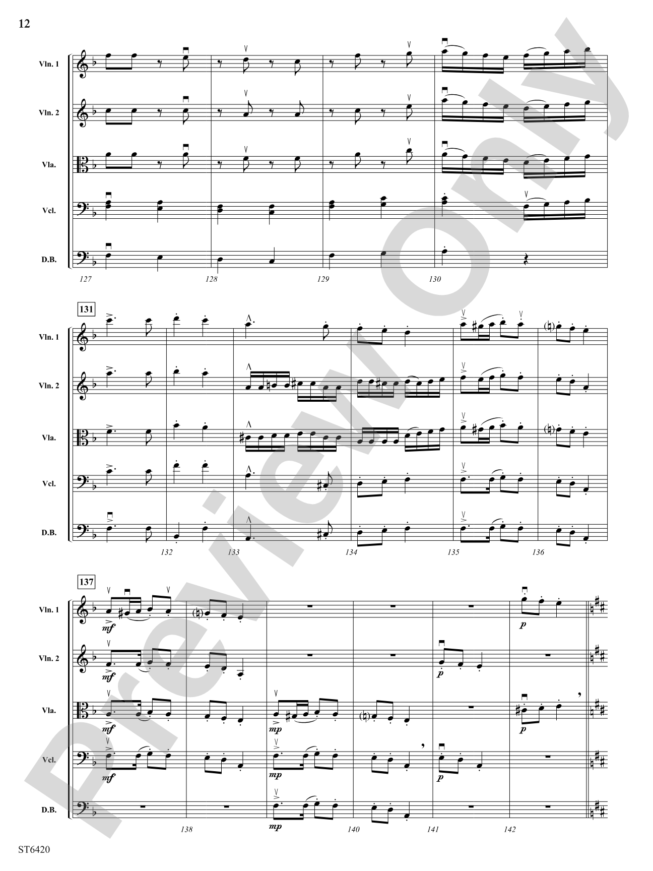 Hungarian Rhapsody No 9: String Orchestra Conductor Score & Parts