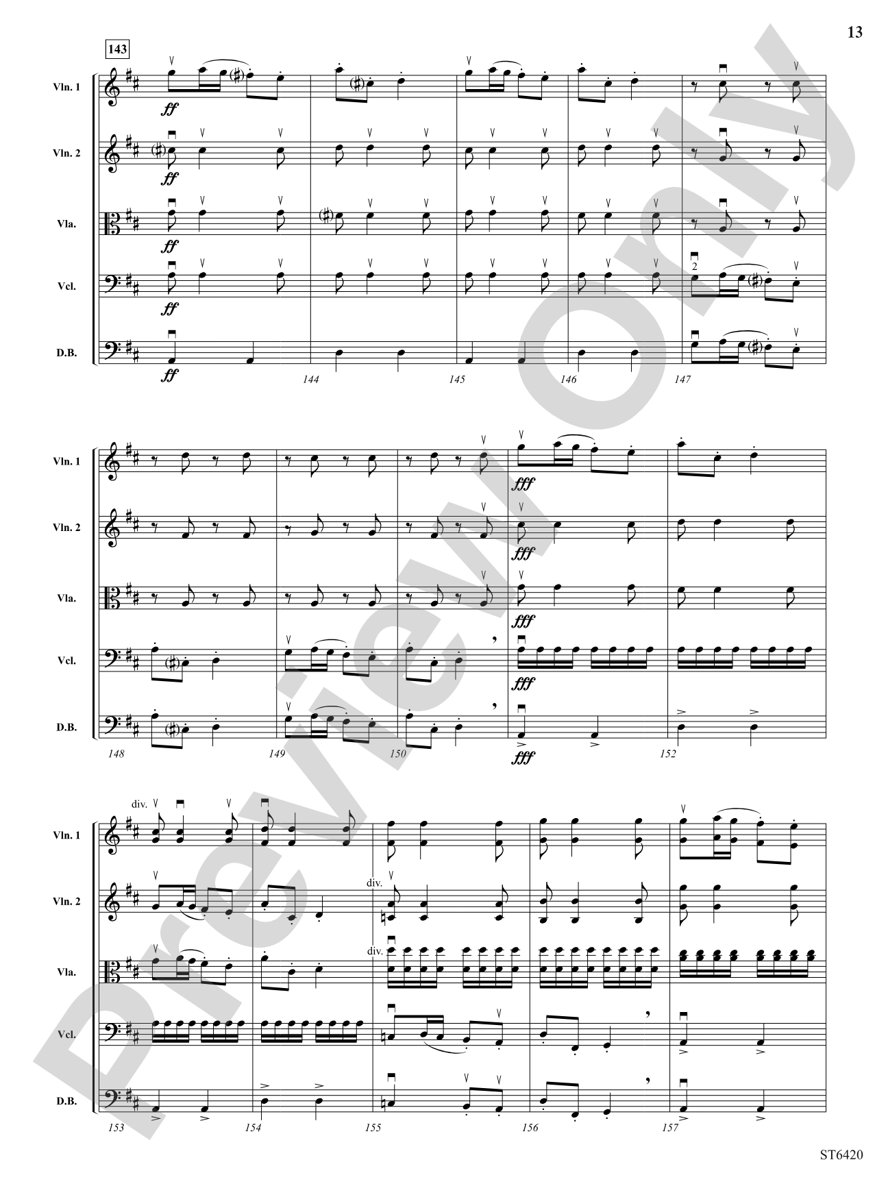 Hungarian Rhapsody No 9: String Orchestra Conductor Score & Parts