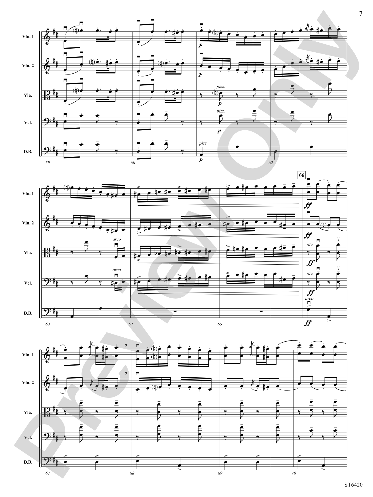 Hungarian Rhapsody No 9: String Orchestra Conductor Score & Parts
