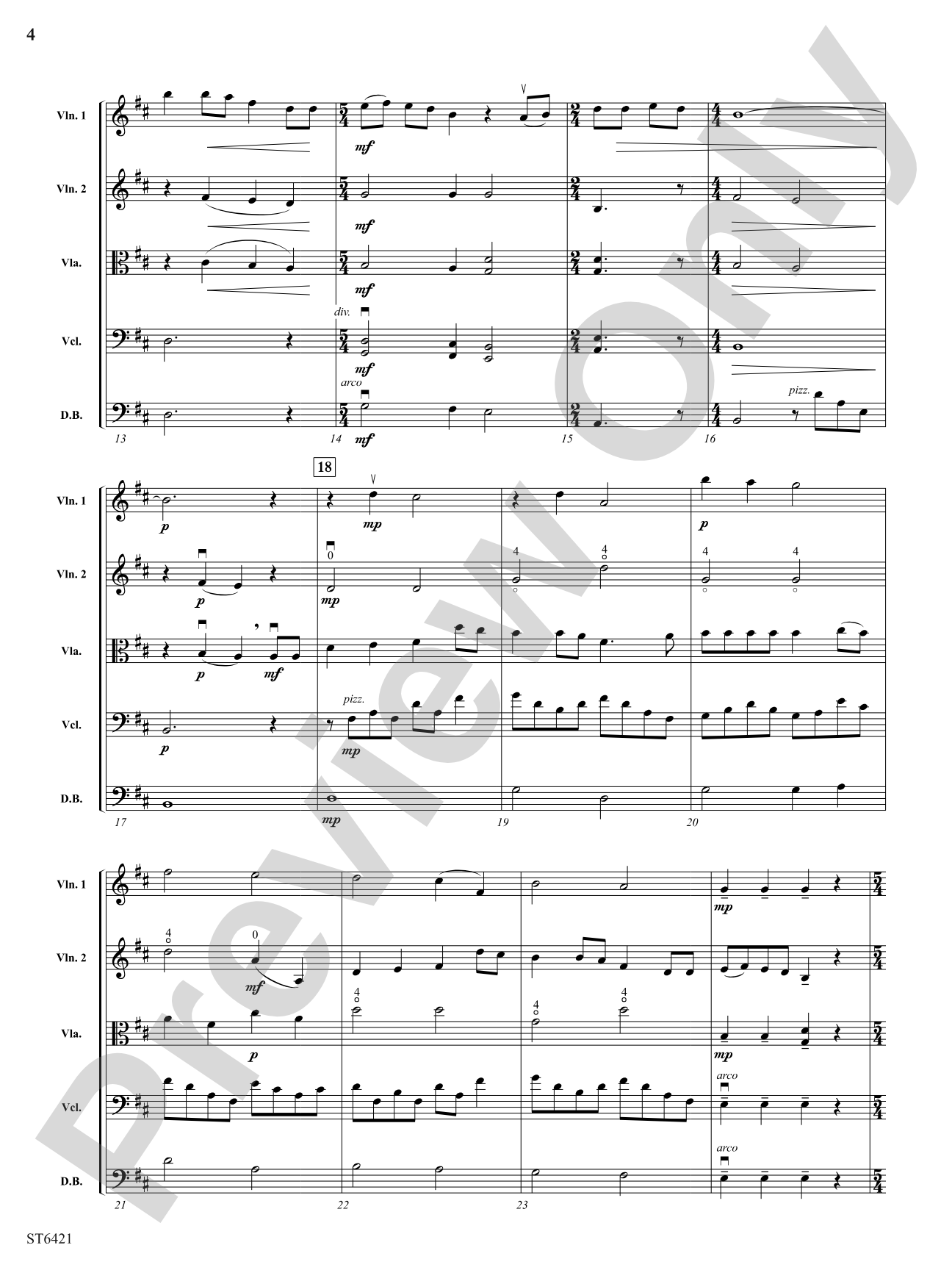 The Pinery Boy: String Orchestra Conductor Score & Parts