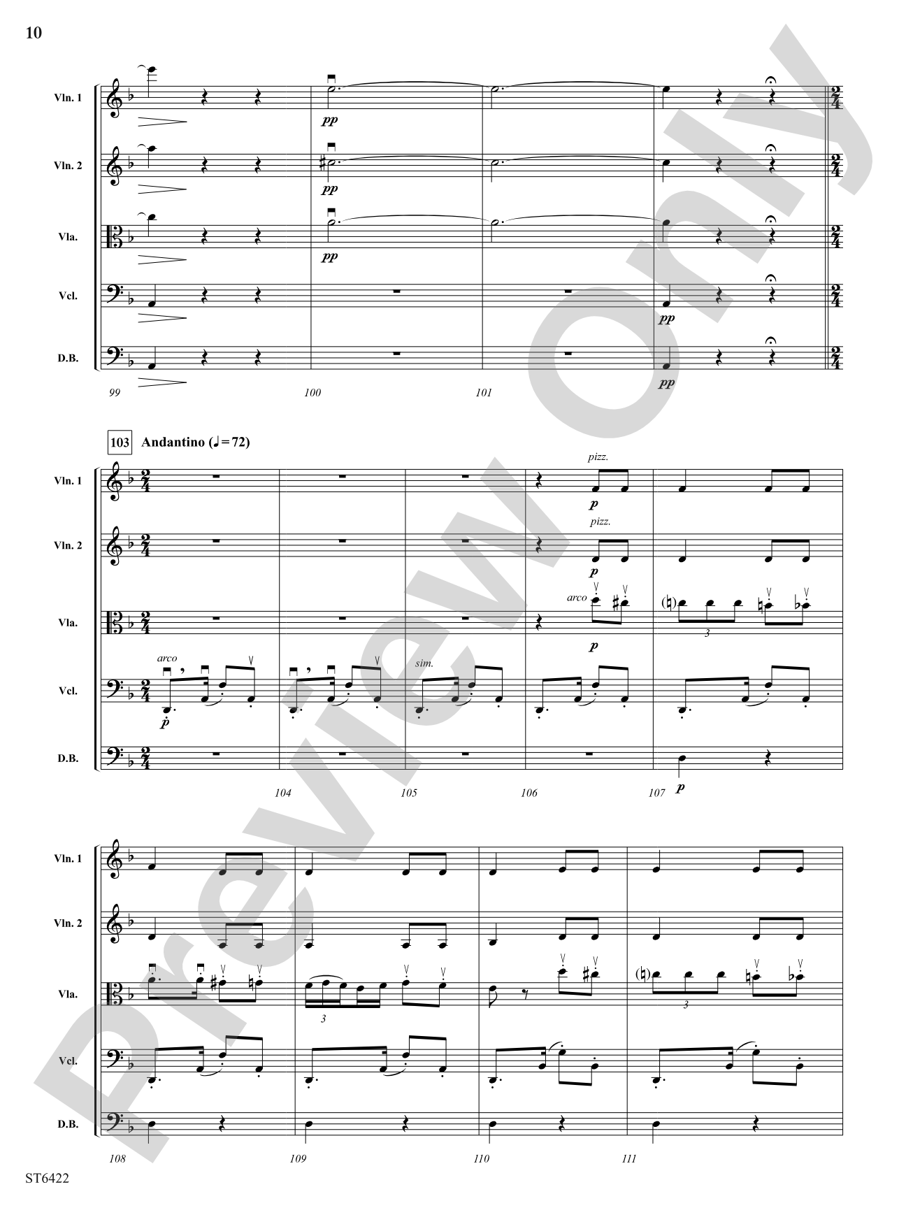 Themes from Carmen: String Orchestra Conductor Score & Parts