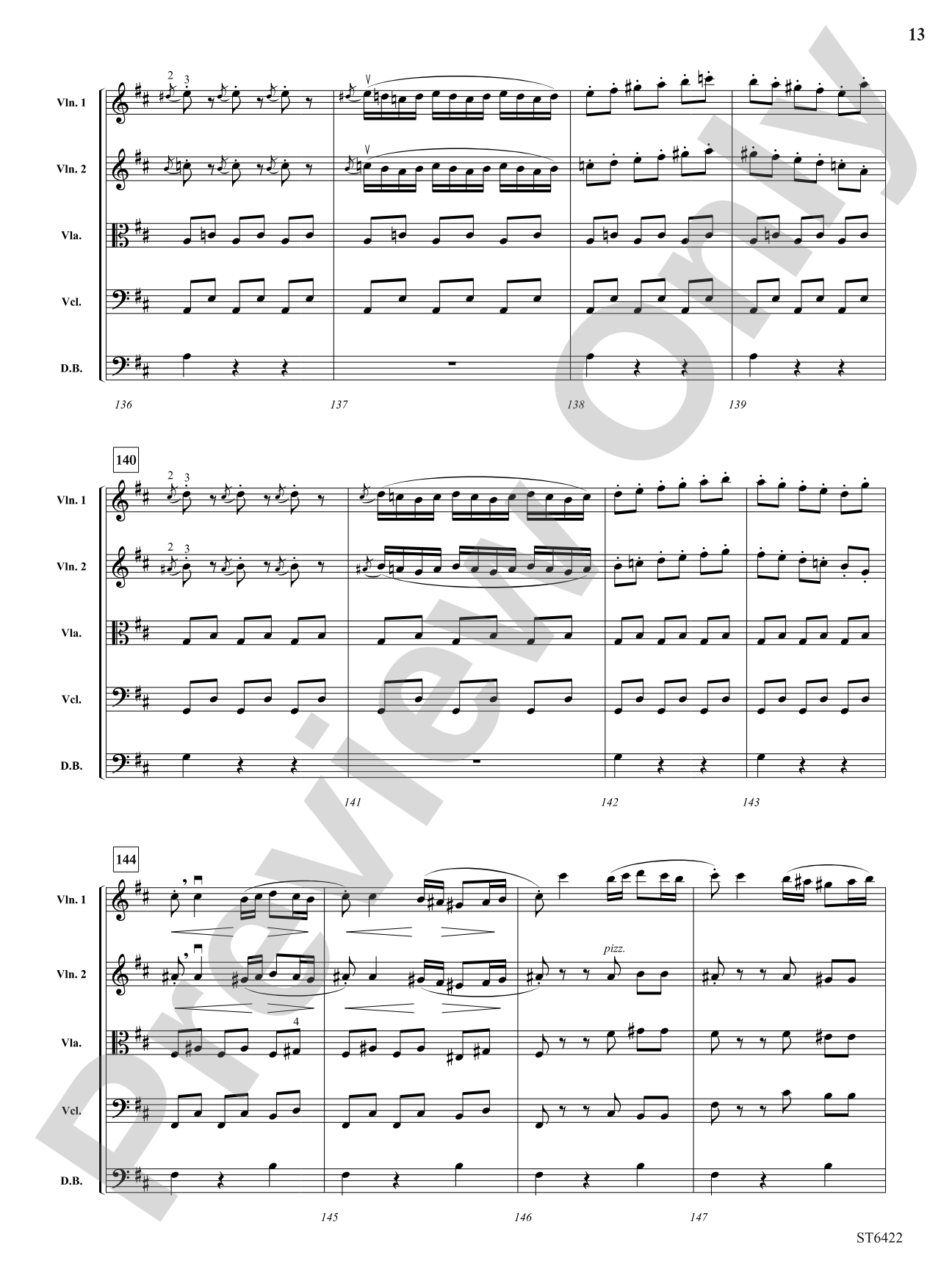 Themes from Carmen: String Orchestra Conductor Score & Parts