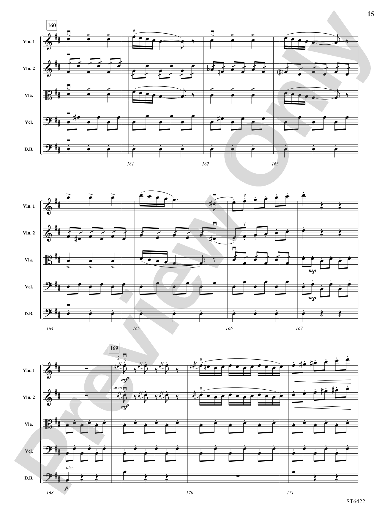 Themes from Carmen: String Orchestra Conductor Score & Parts