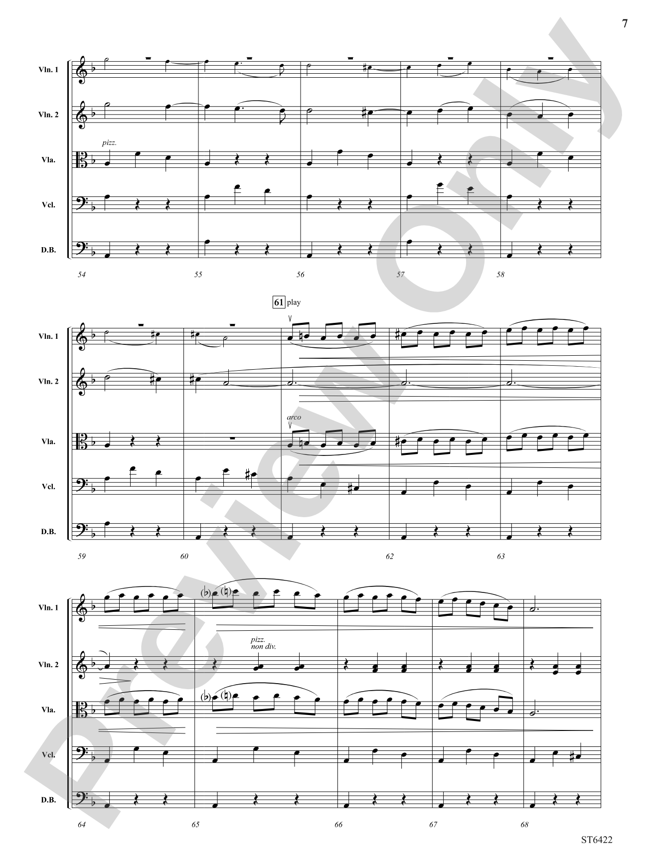 Themes from Carmen: String Orchestra Conductor Score & Parts