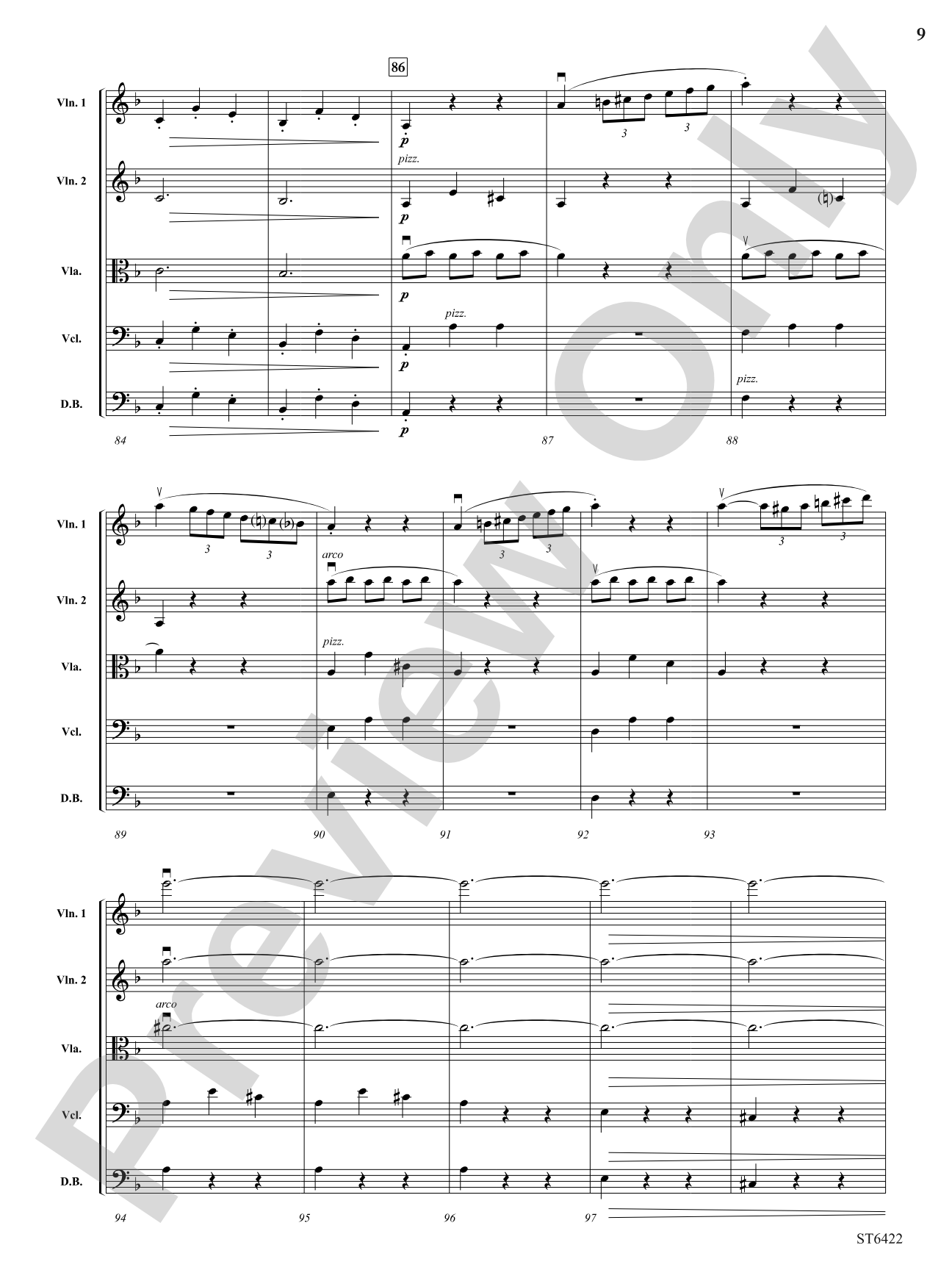 Themes from Carmen: String Orchestra Conductor Score & Parts