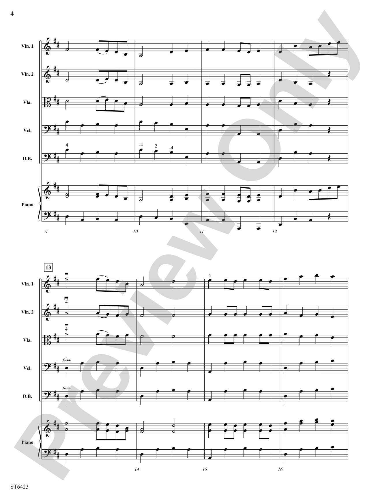 Go Tell it on the Mountain: String Orchestra Conductor Score & Parts