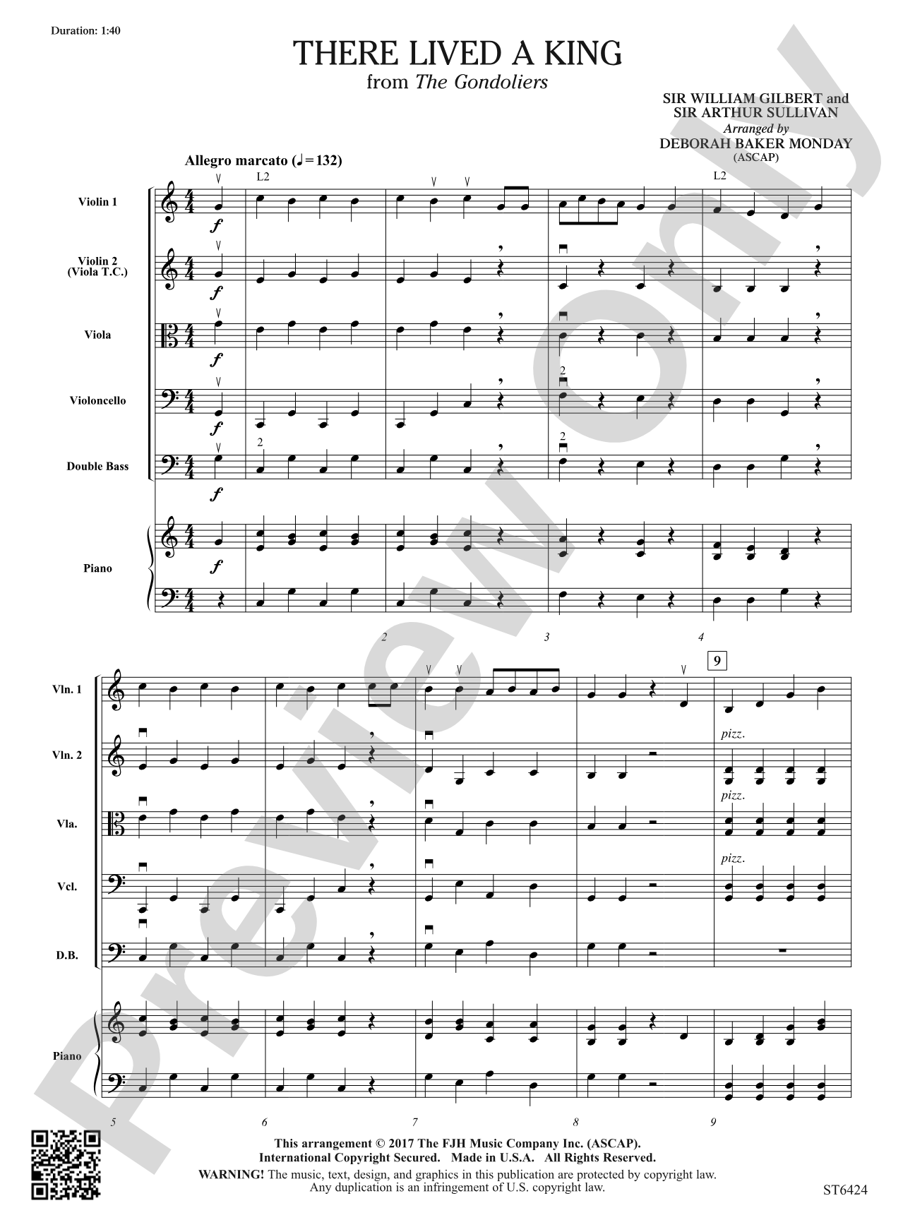 There Lived a King: String Orchestra Conductor Score & Parts