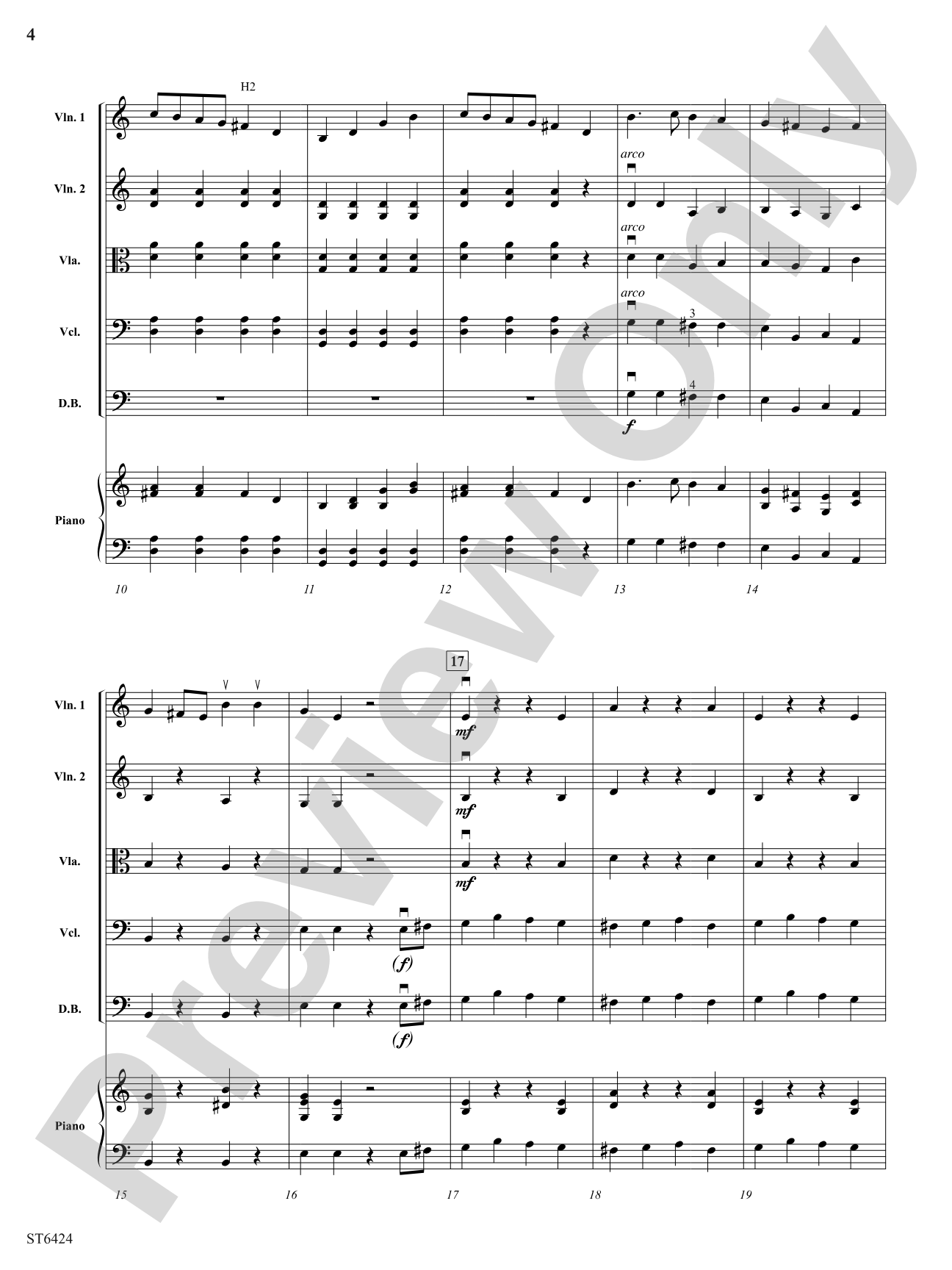 There Lived a King: String Orchestra Conductor Score & Parts