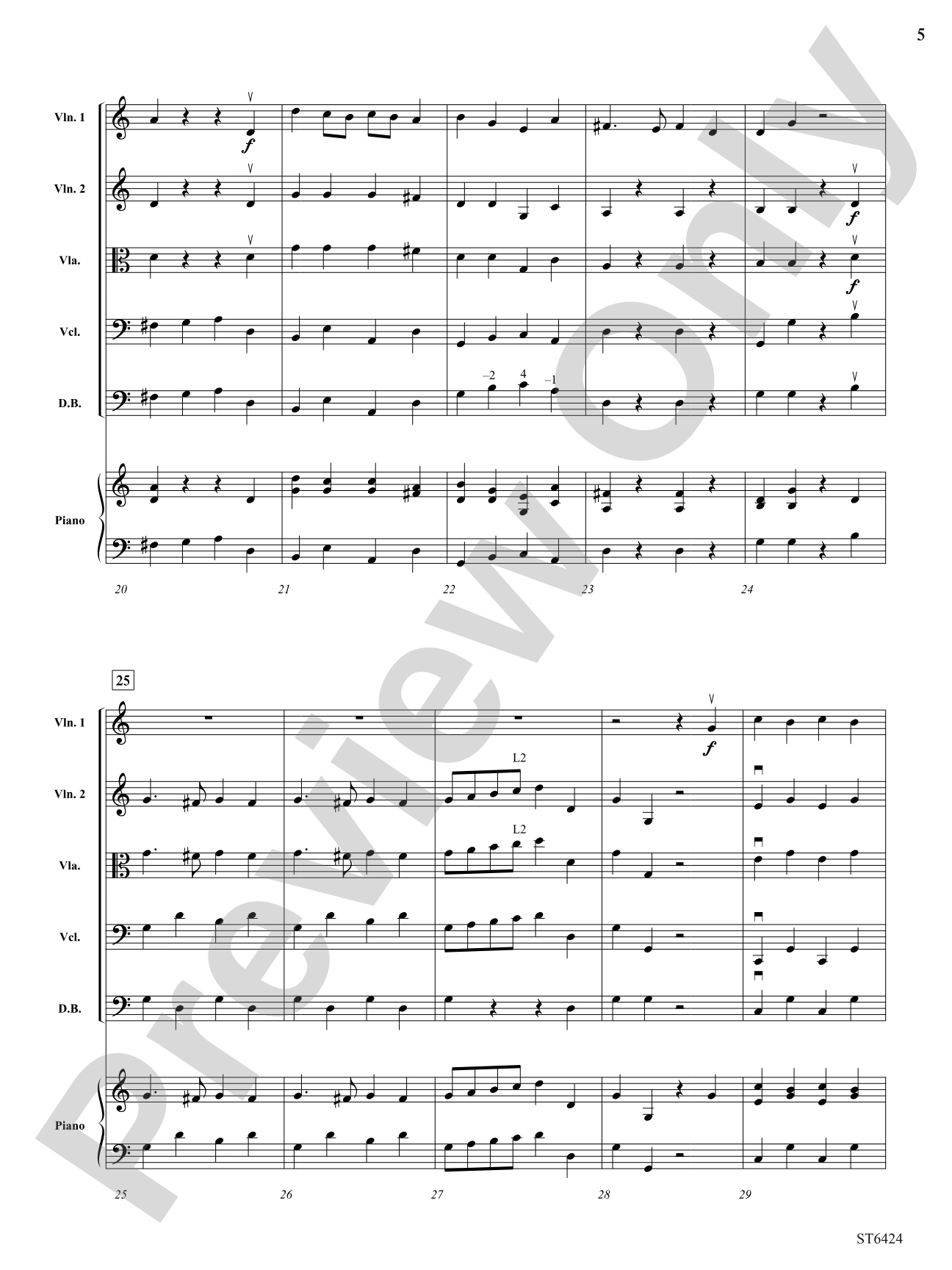 There Lived a King: String Orchestra Conductor Score & Parts