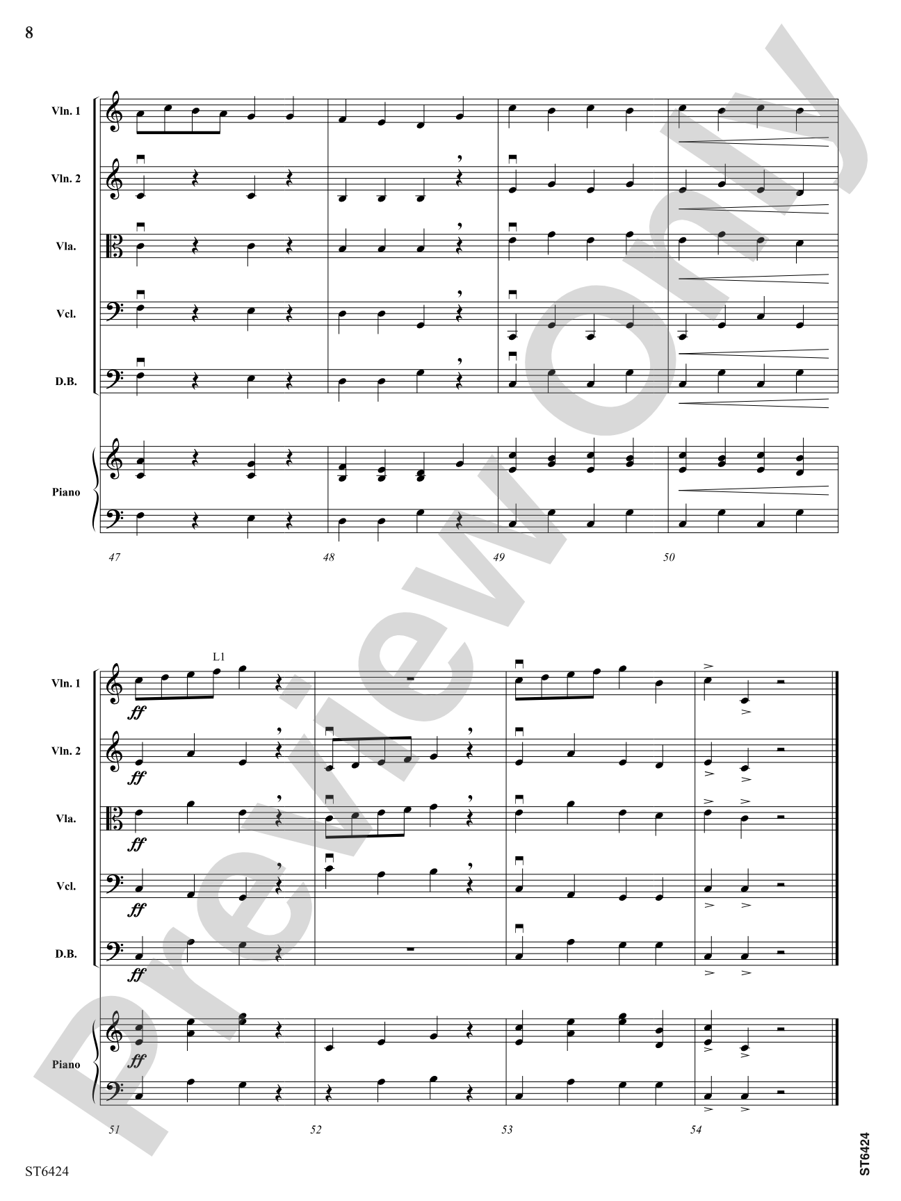 There Lived a King: String Orchestra Conductor Score & Parts