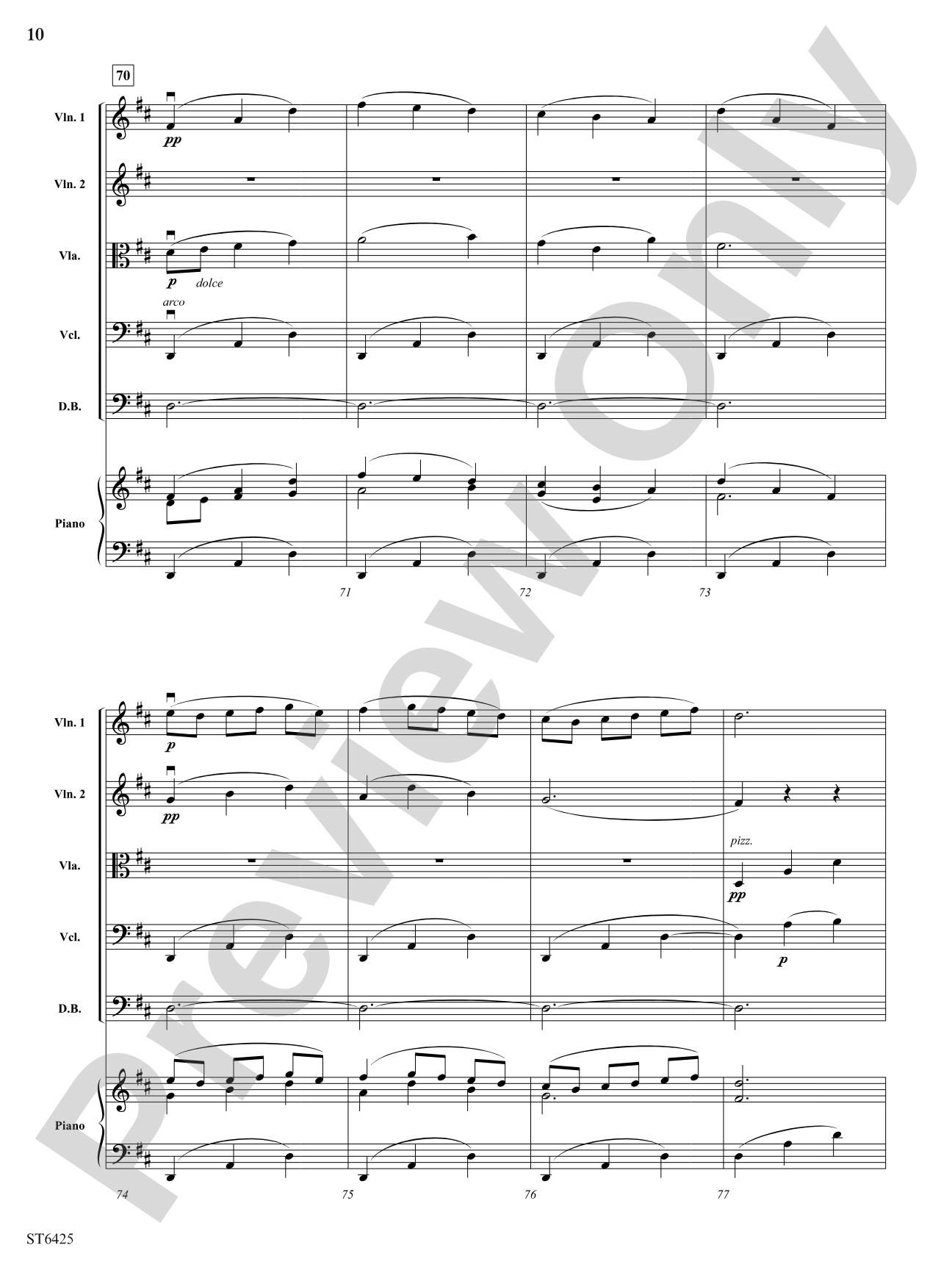 Gagliarda: String Orchestra Conductor Score & Parts