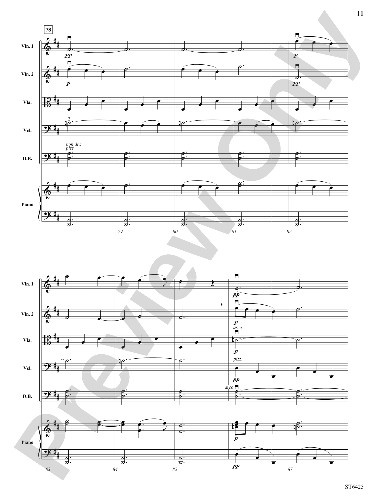 Gagliarda: String Orchestra Conductor Score & Parts